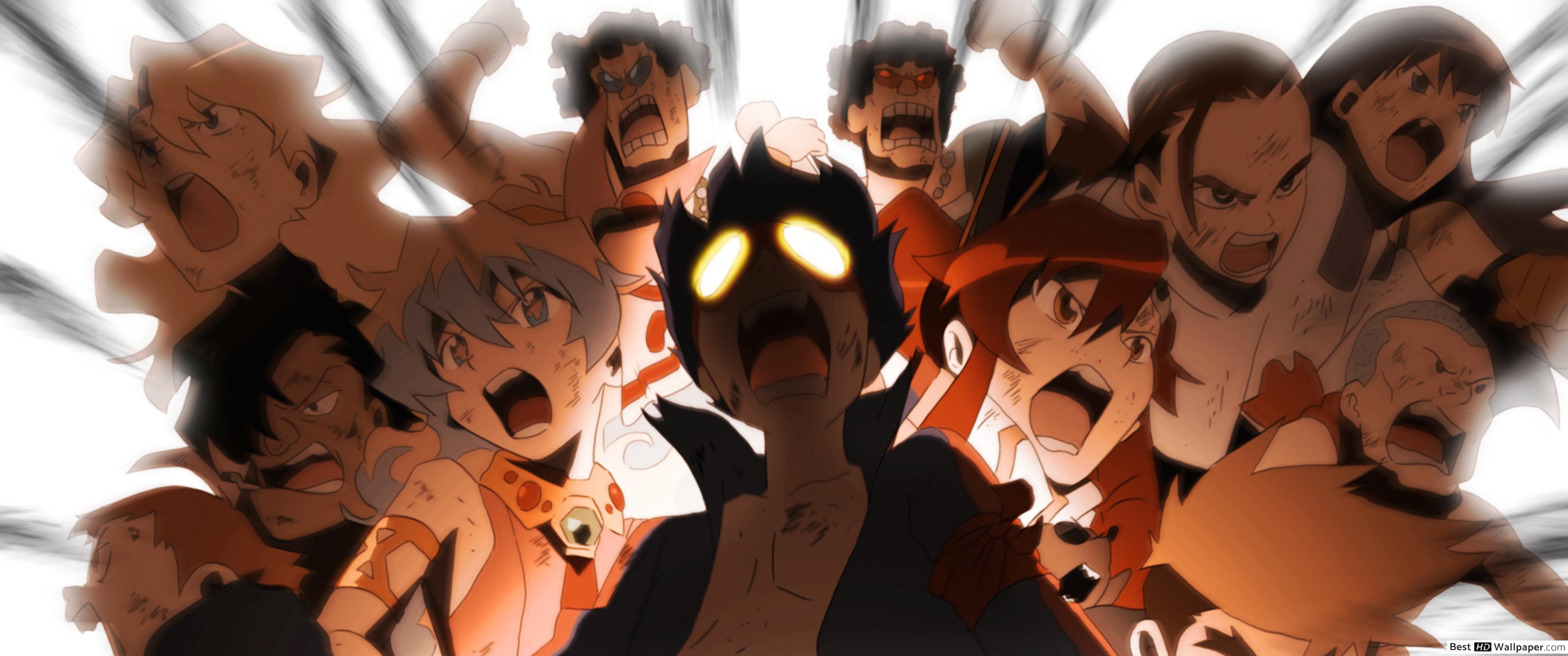 3440x1440 Gurren lagann HD wallpaper download