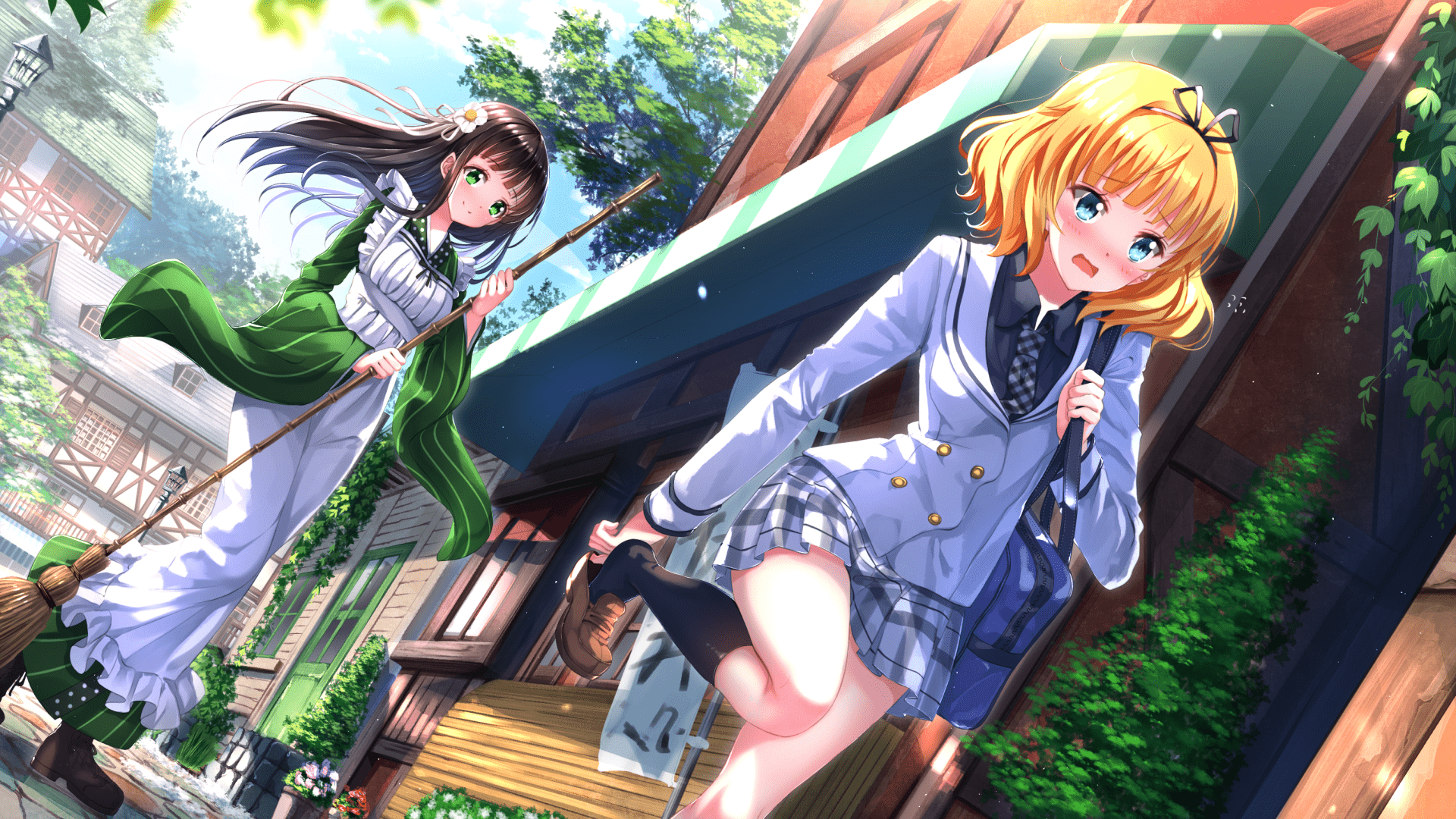1920x1080 Anime Is The Order A Rabbit Wallpaper:1920x1080