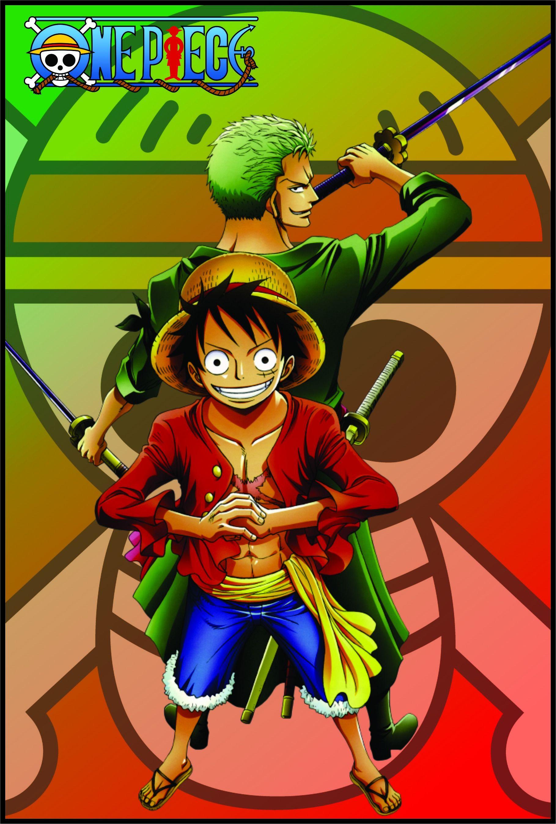 1819x2697 Luffy and Zoro Cool PCs .