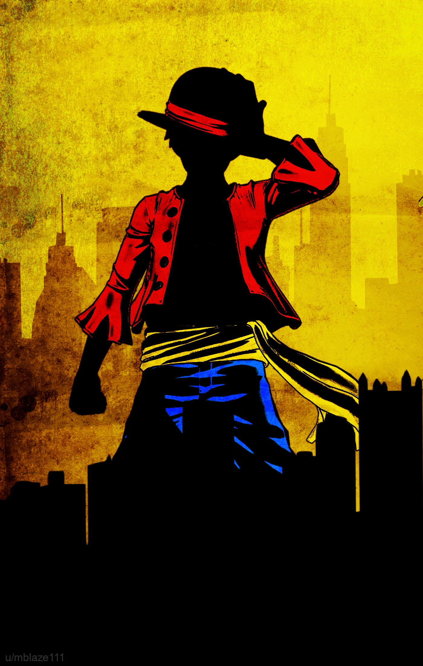 1400x2200 Made a Luffy Wallpaper. Hope you guys like it. Planning to make Zoro next!