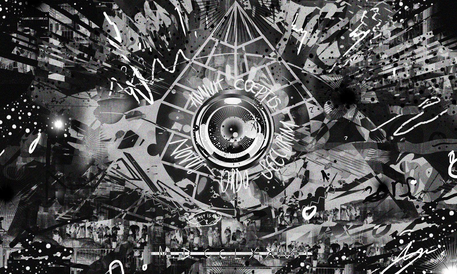 1580x948 Abstract Black Art Wallpaper Desktop Background Wallpaper Seeing Eye HD Wallpaper