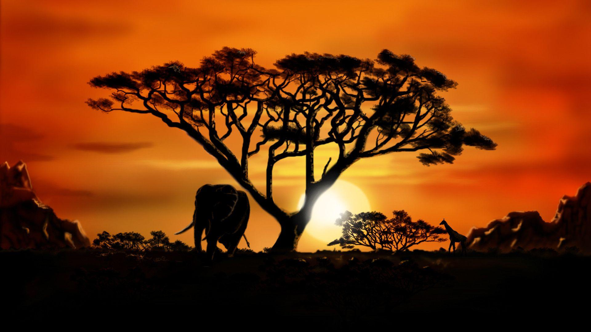 1920x1080 HD African Art