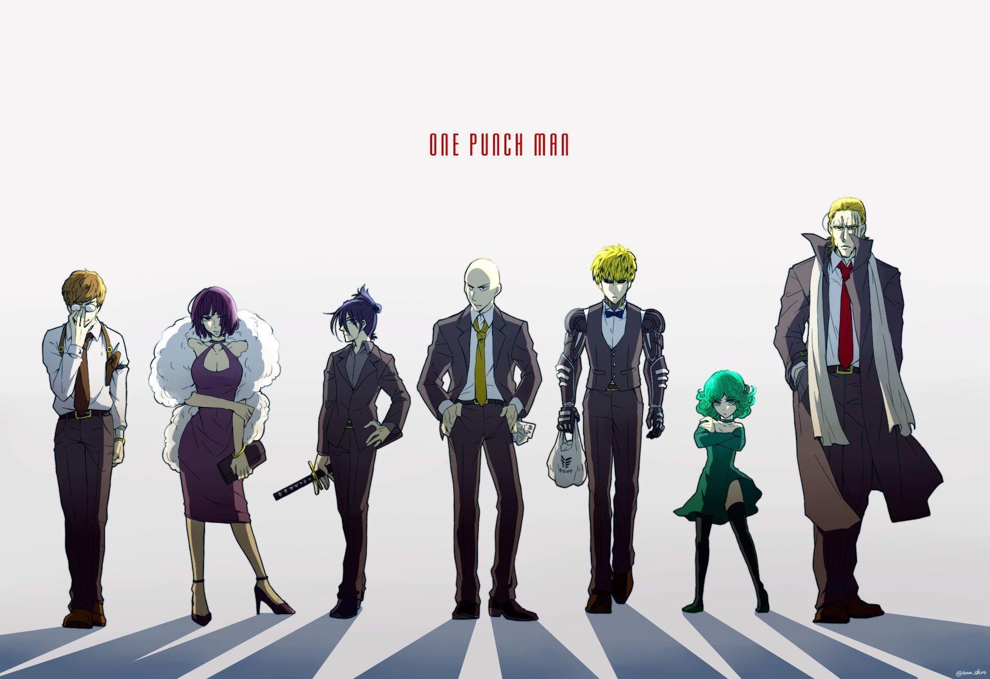 2000x1371 Wallpaper Genos, Tatsumaki, Saitama, Characters, One Punch Man