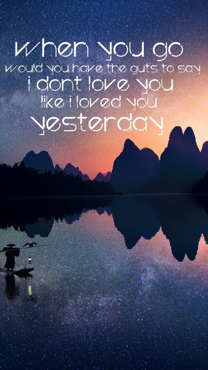 720x1280 Song Lyrics Wallpaper