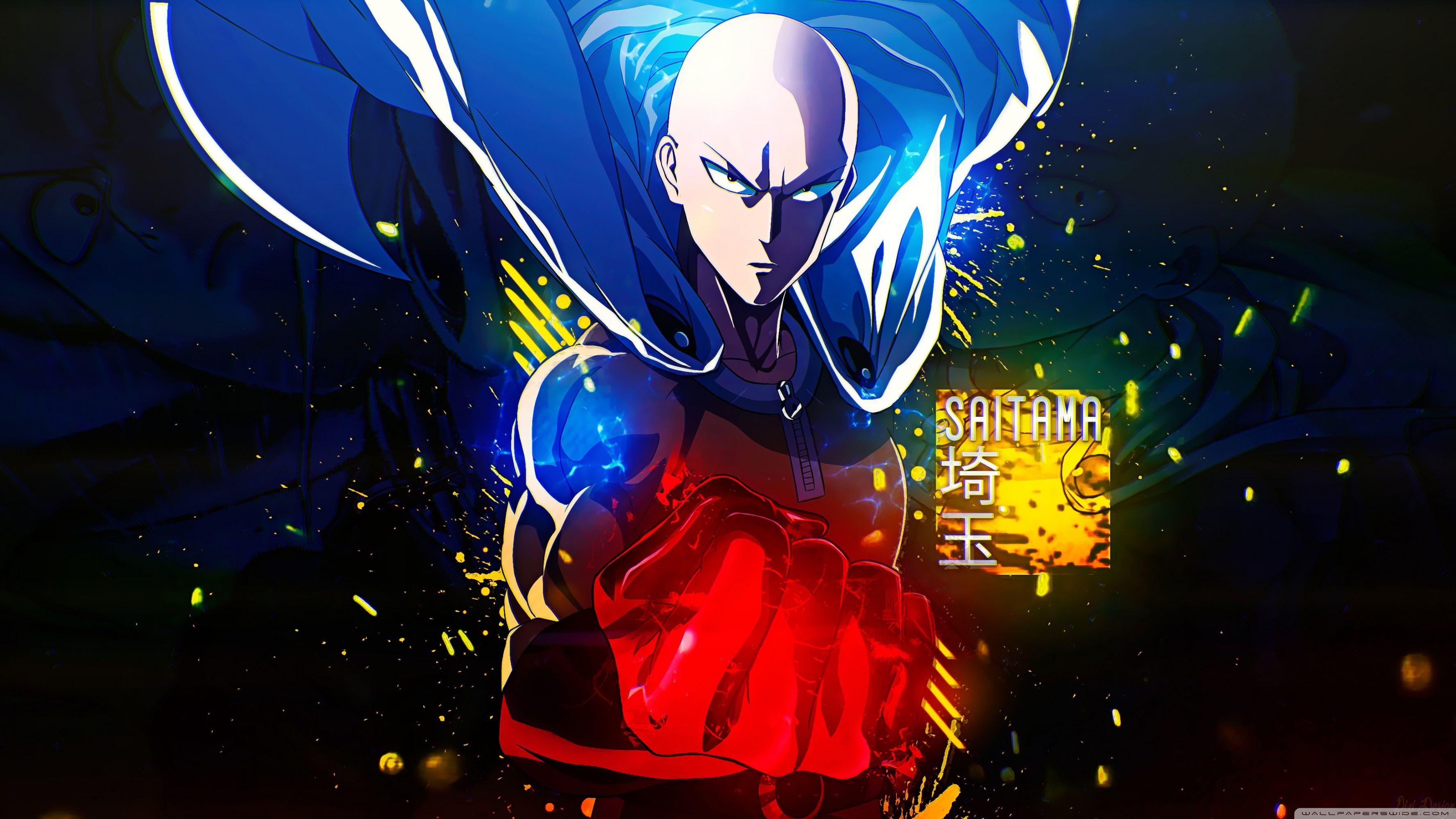 3554x1999 One Punch Man 4K .