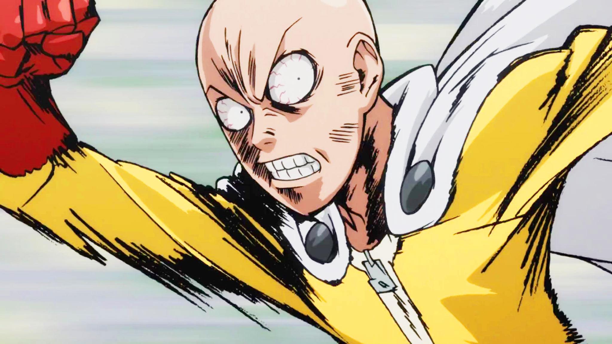 2048x1152 Saitama Drawing One Punch Man HD Wallpaper