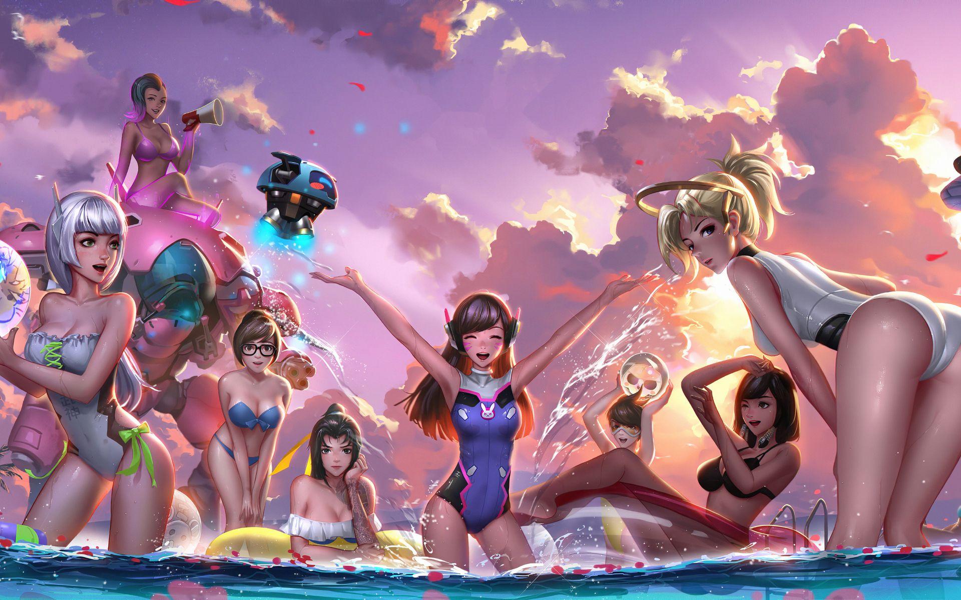 1920x1200 Overwatch Party 1080P Resolution HD 4k Wallpaper, Image, Background, Photo and Picture