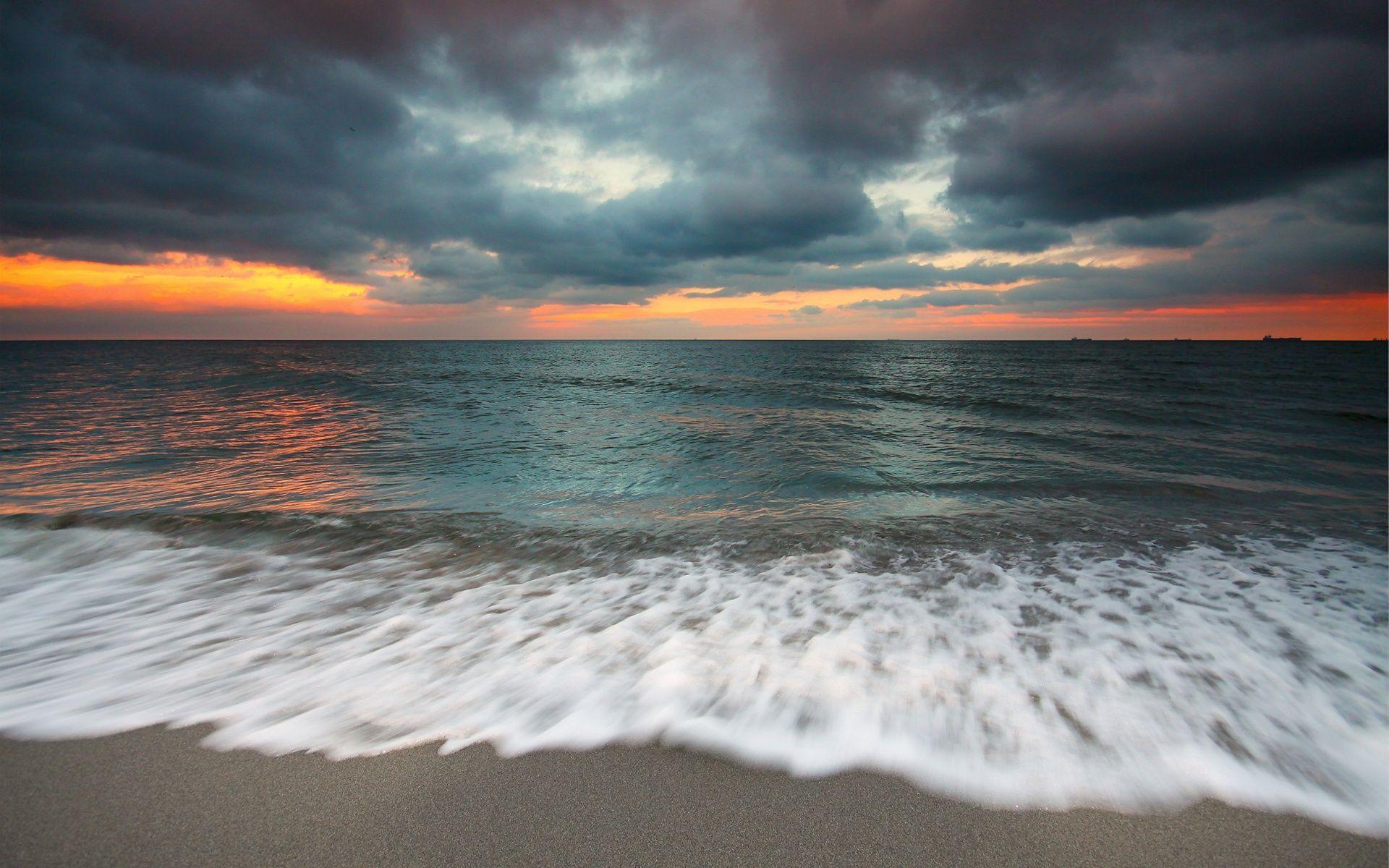 1920x1200 Evening Beach Wallpaper