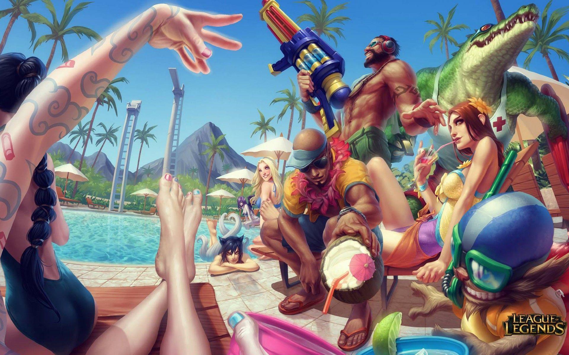 1920x1200 Party League Of Legends Desktop Background Desktop Wallpaper High Definition Monitor Download Free Amazing Background Photo Artwork 1920x1200. Full HD Wallpaper