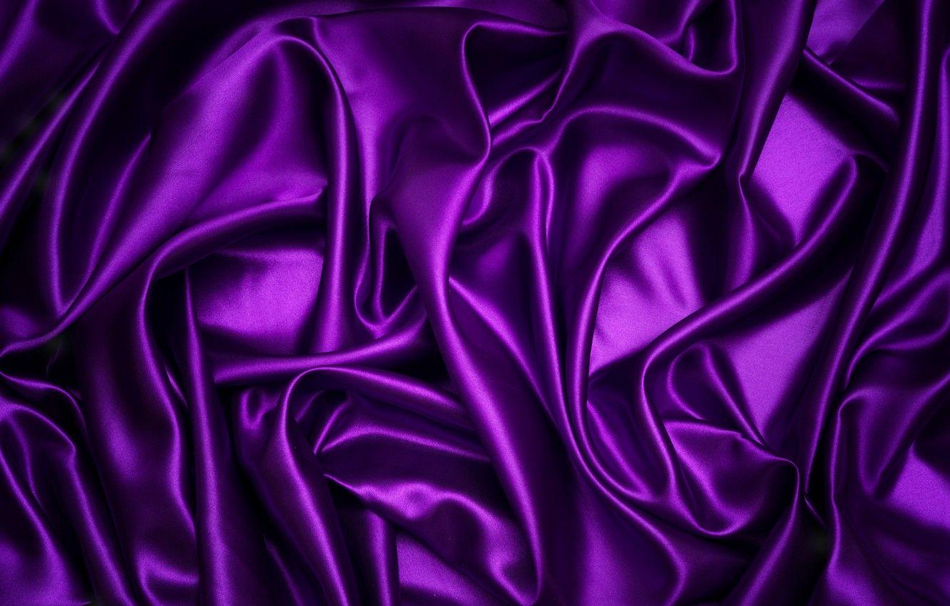 1332x850 Wallpaper purple, background, silk, fabric, purple, folds, texture, silk, purple image for desktop, section текстуры