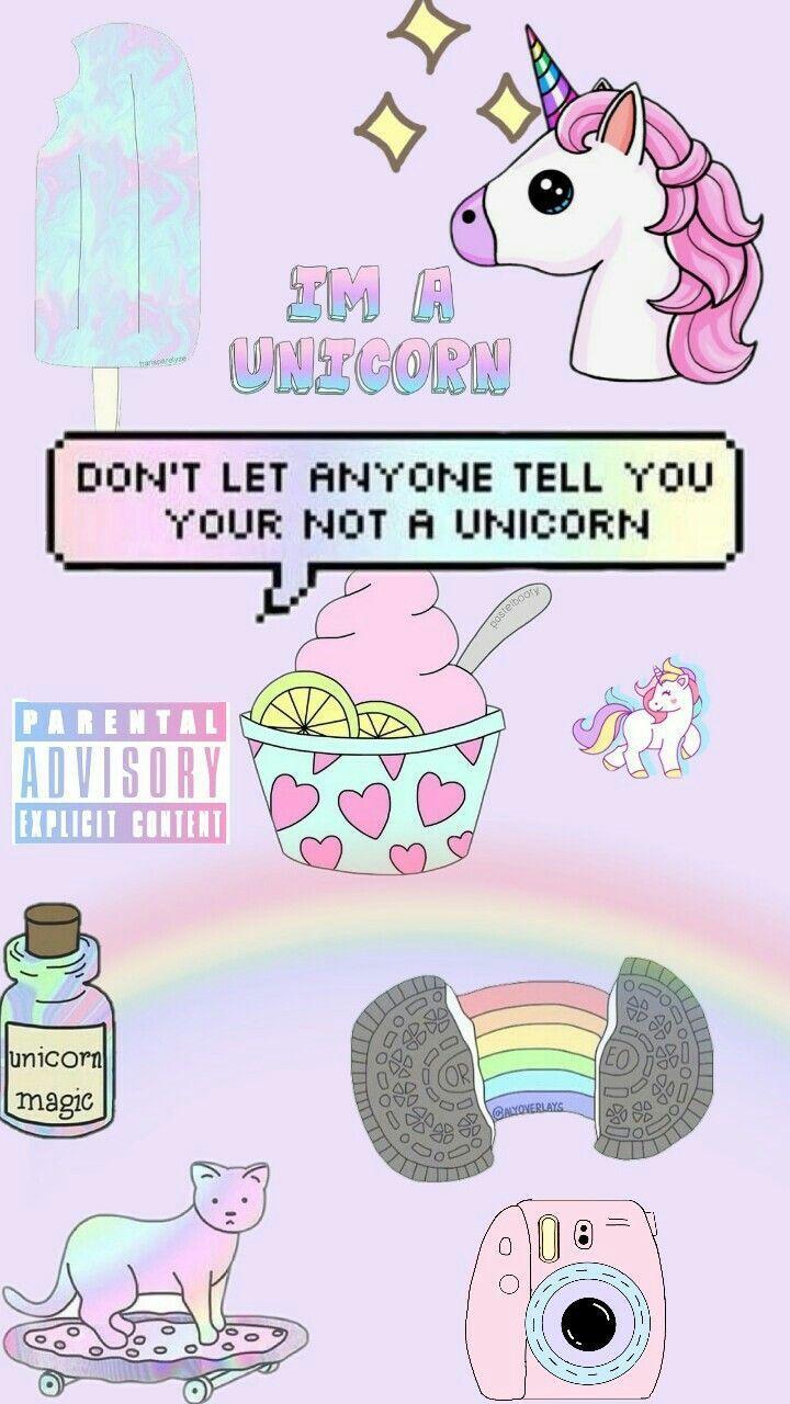 720x1280 Kawaii Unicorn Wallpaper