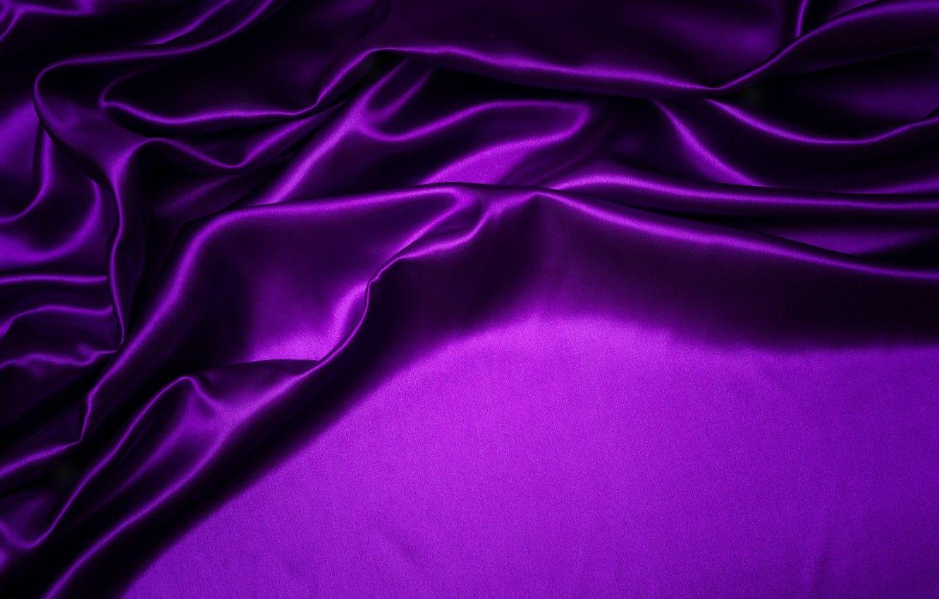 1332x850 Wallpaper purple, background, silk, fabric, purple, folds, texture, silk, purple image for desktop, section текстуры