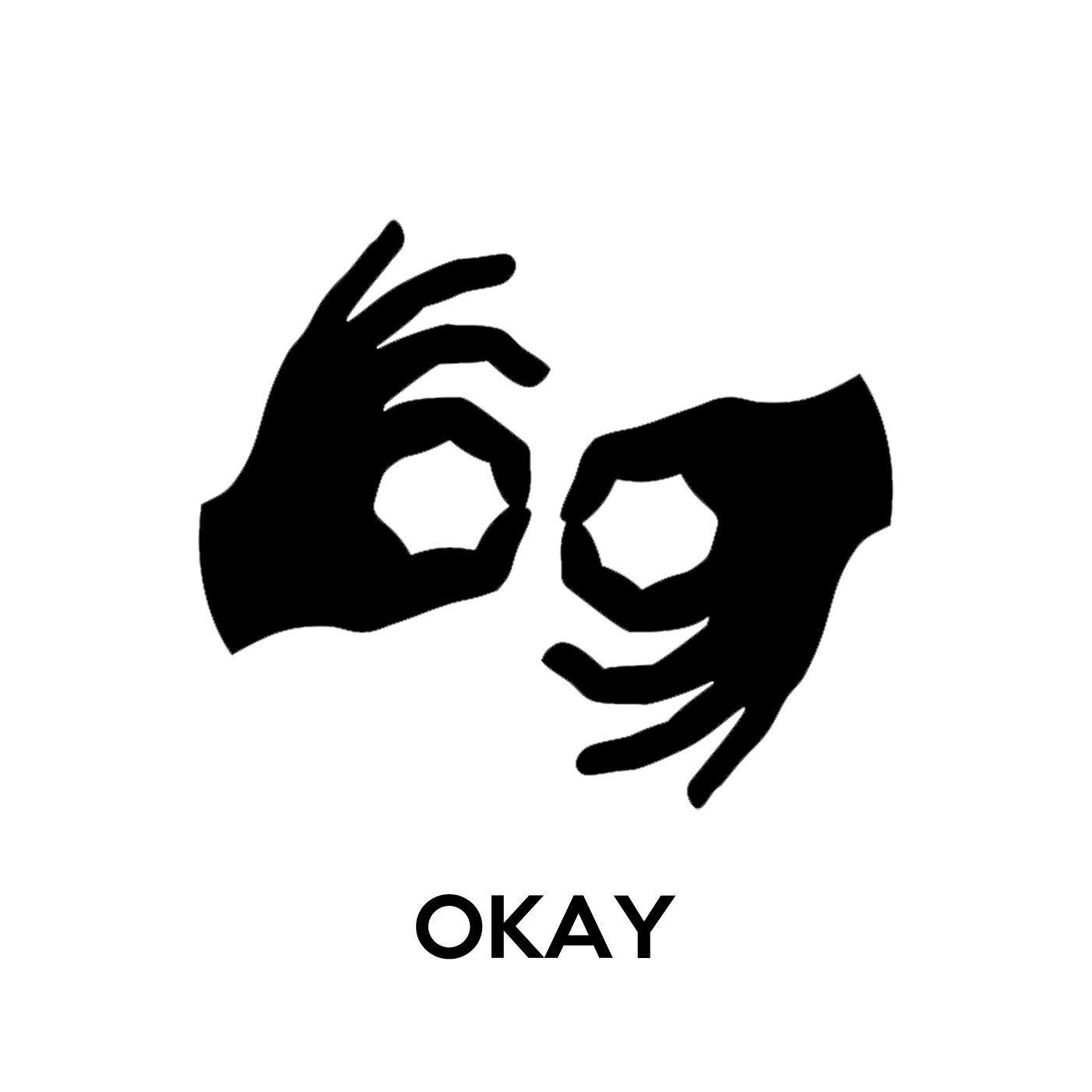 1402x1402 Ok Sign Wallpaper