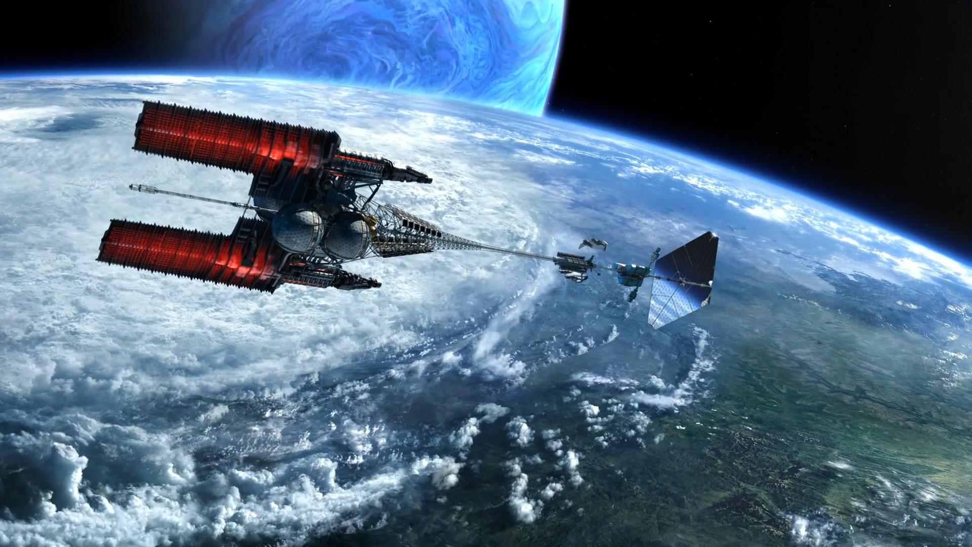 1920x1080 Interstellar Vehicle Venture Star Over Pandora From Avatar Desktop Wallpaper
