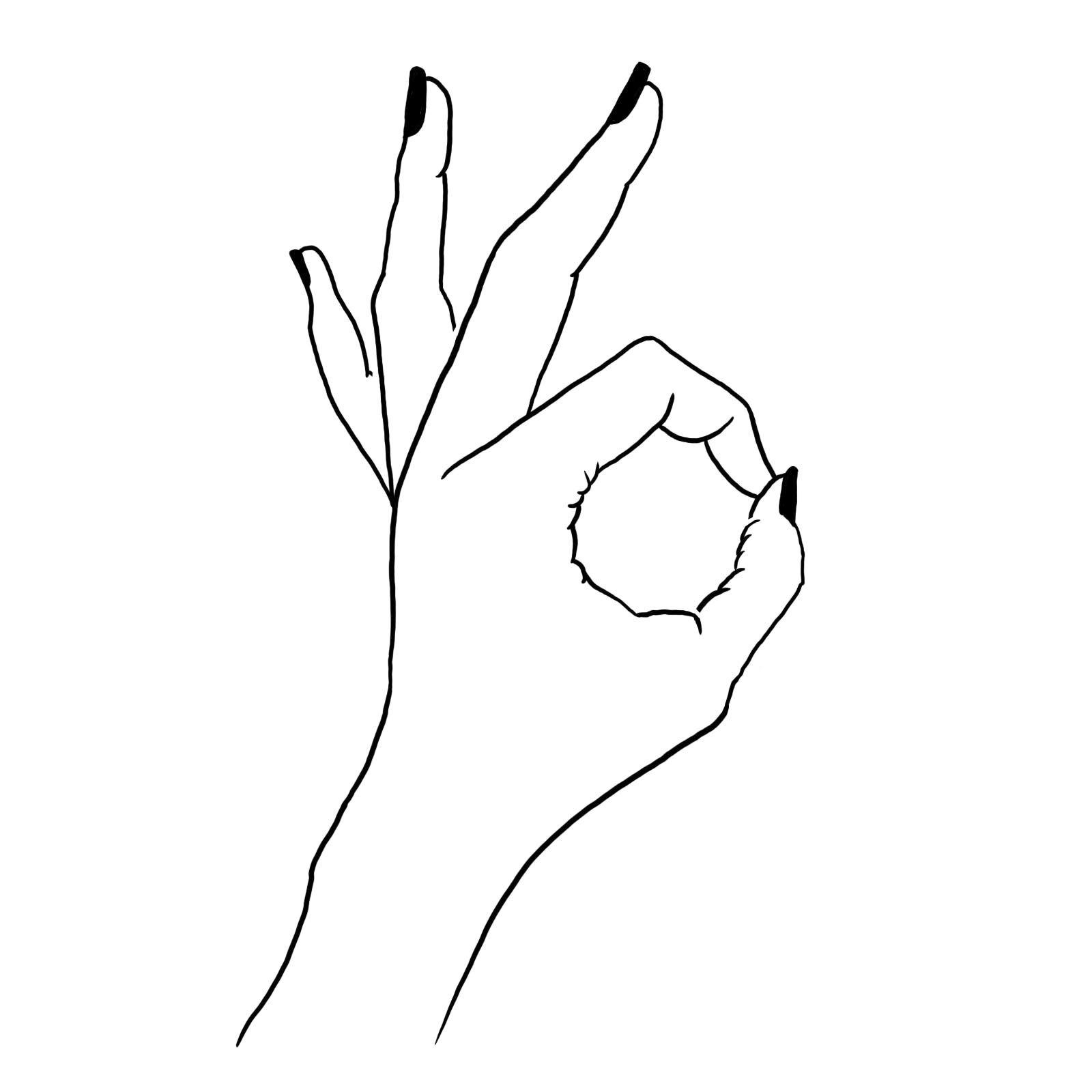1600x1600 A Okay. Nail drawing, How to draw hands, Line art drawings