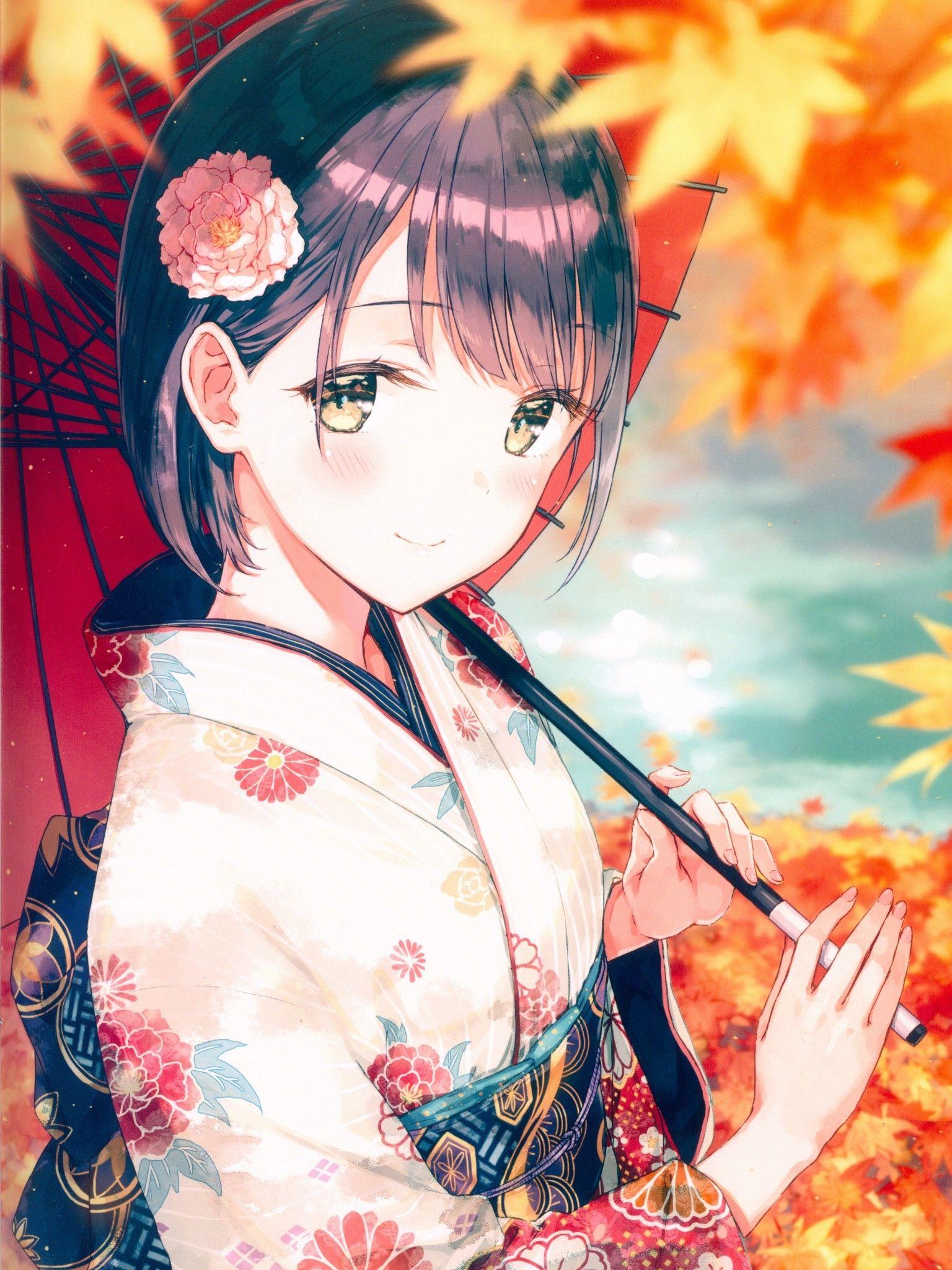 Girl Anime Kimono Wallpaper Hd Anime 4k Wallpapers Im