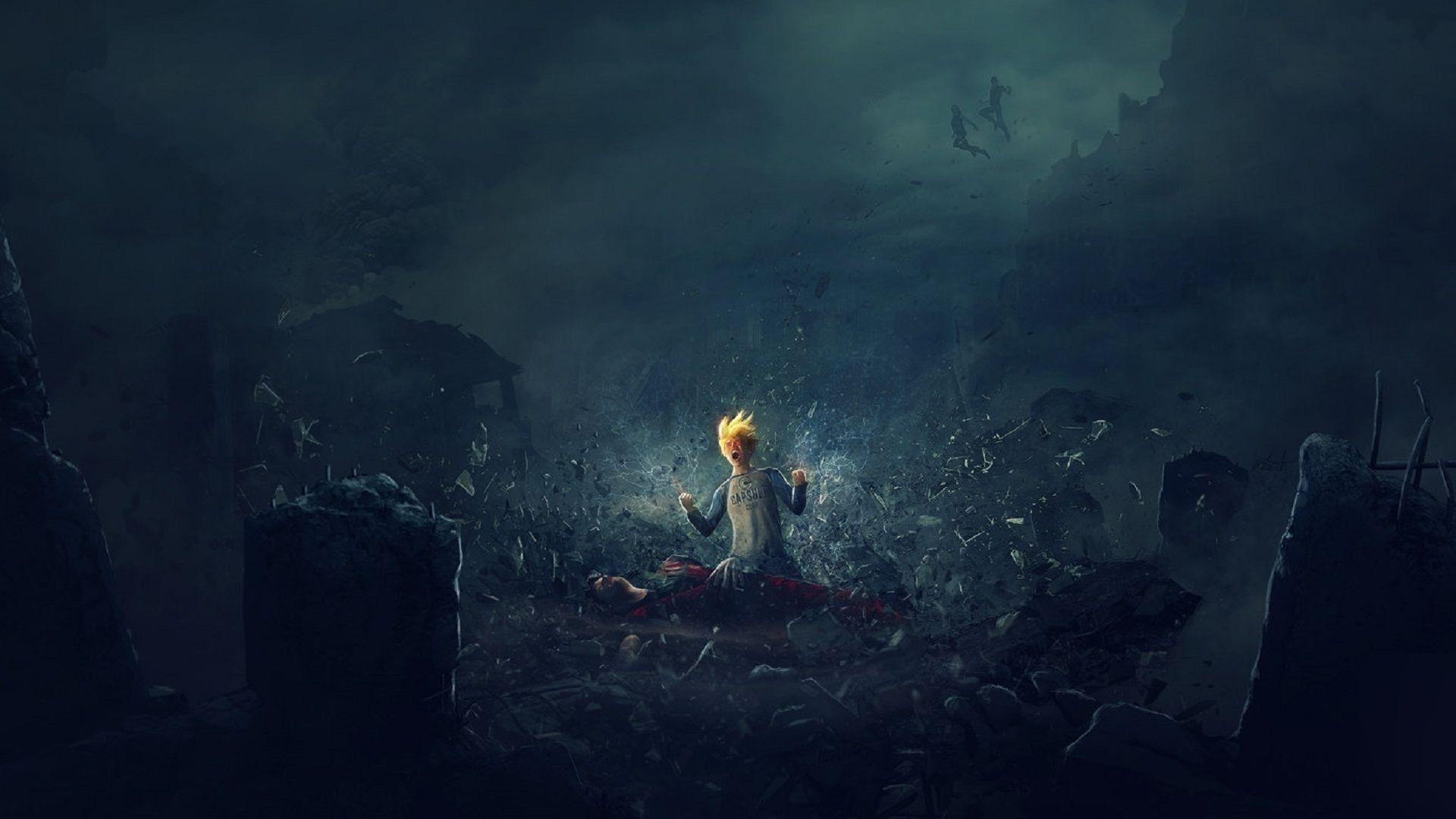 1920x1080 Desktop wallpaper gohan, dragon ball super, dark, art, HD image, picture, background, 513ffa