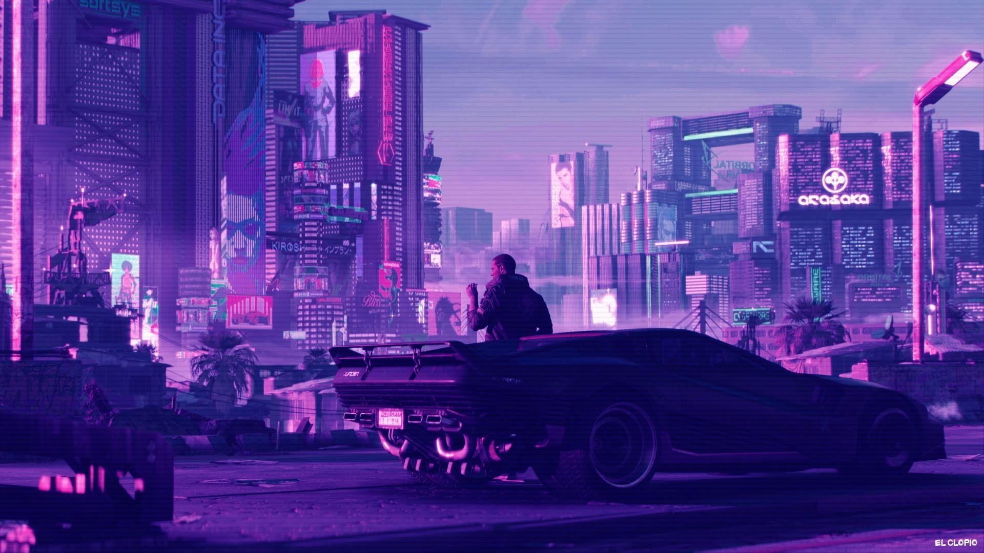1920x1080 Sci Fi Neon City .