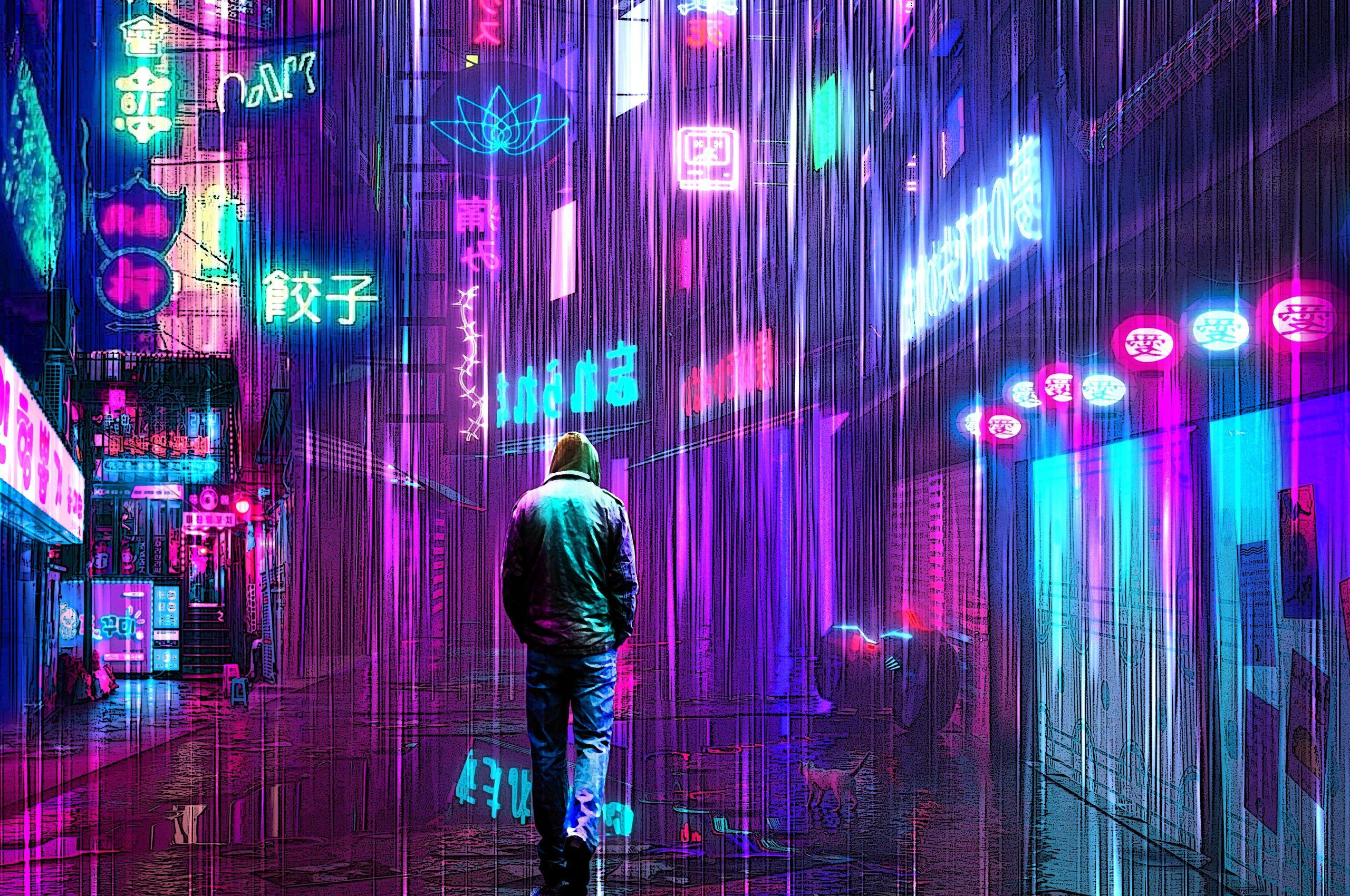 2560x1700 Cyberpunk Neon Light .