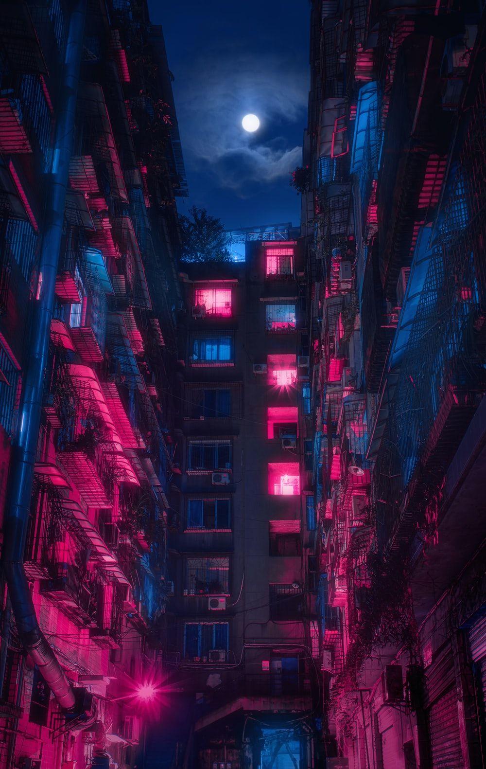Pink Teal Digital Wallpaper Neon Cyberpunk HD Wallpaper - Eyecandy for your  XFCE-Desktop 