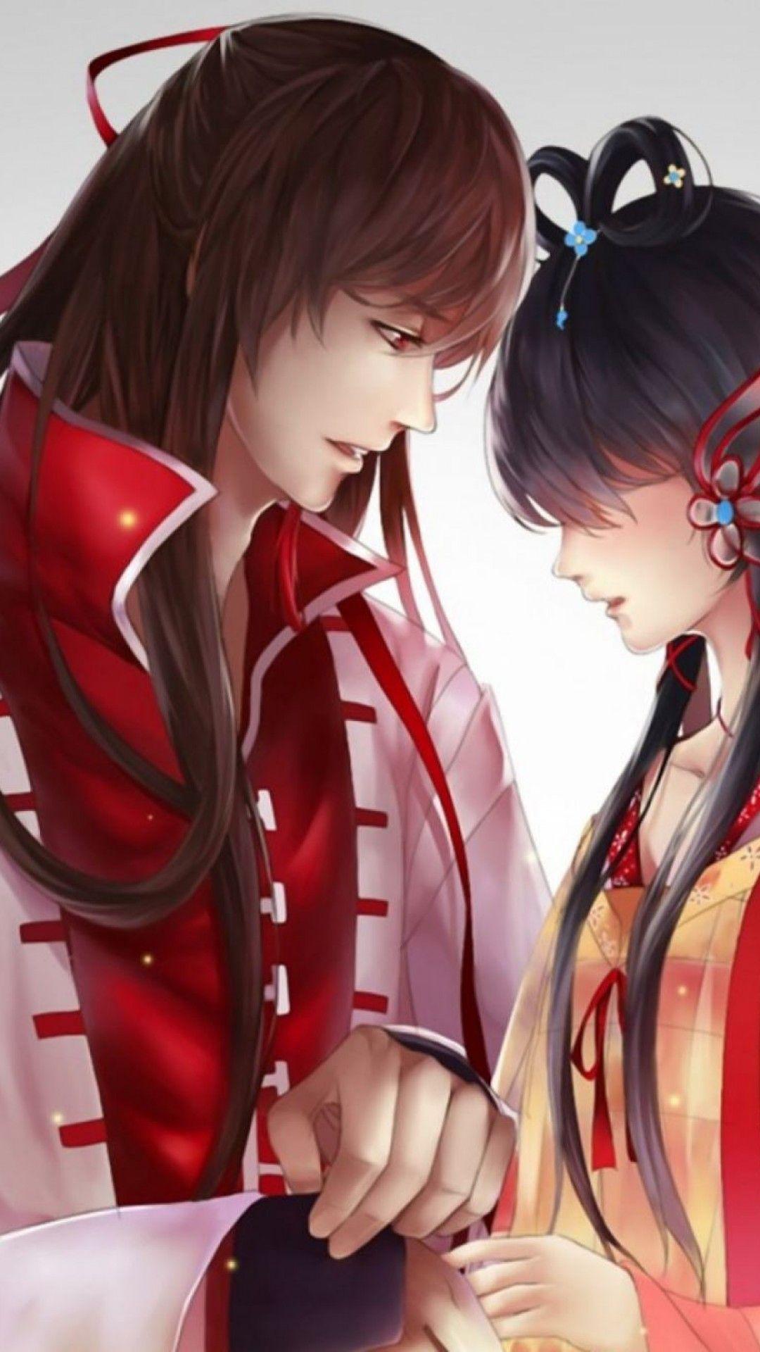 1080x1920 Cute Anime Couple Wallpaper