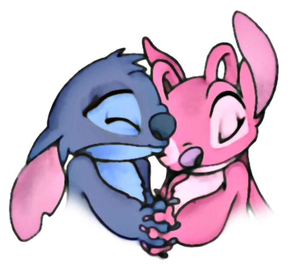 1024x885 Lilo & Stitch Fan Art: Stitch & Angel hugging. Lilo and stitch drawings, Stitch disney, Stitch drawing