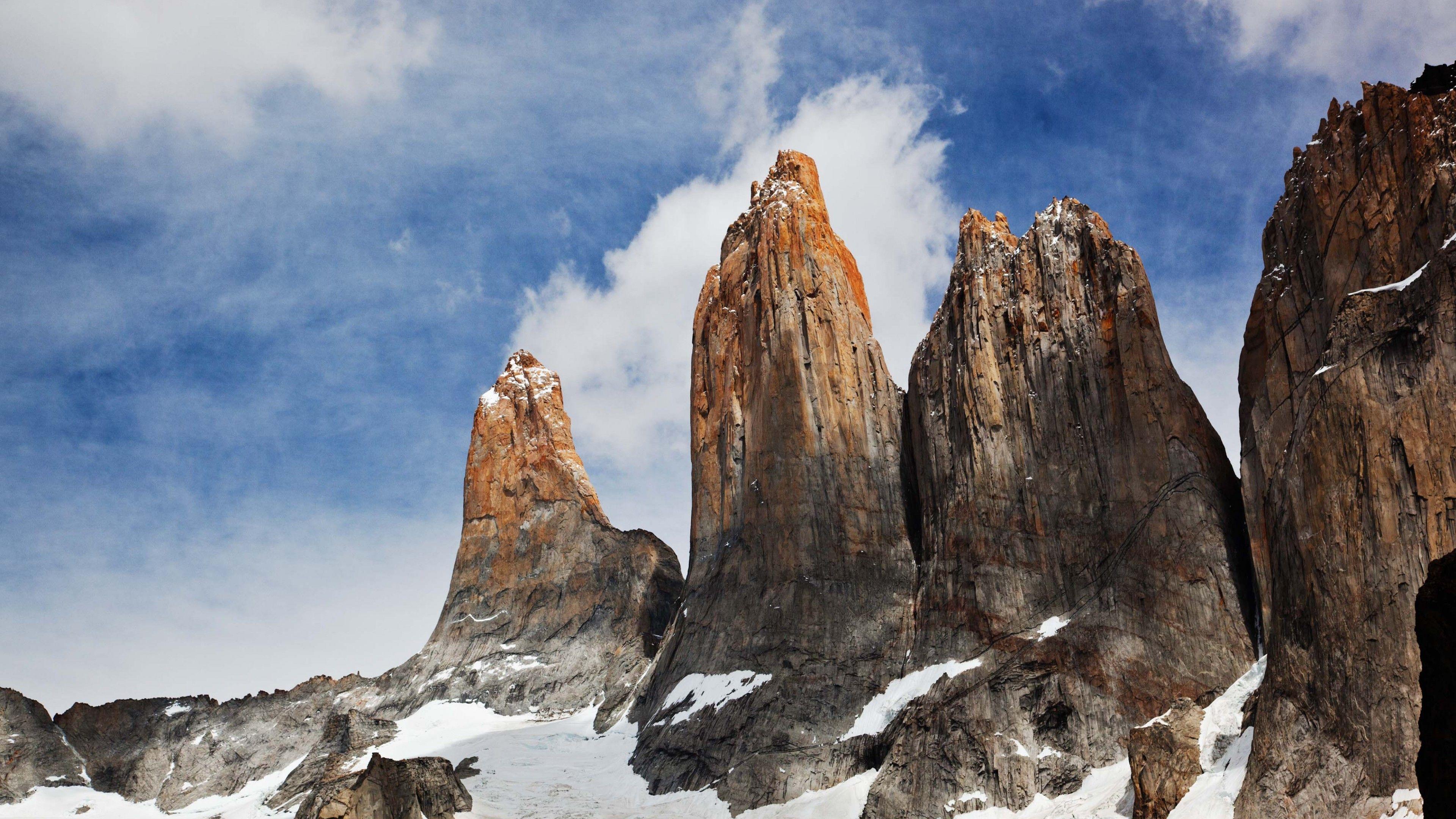 3840x2160 Wallpaper Torres del Paine, Chile, sky, mountains, 4k, Travel