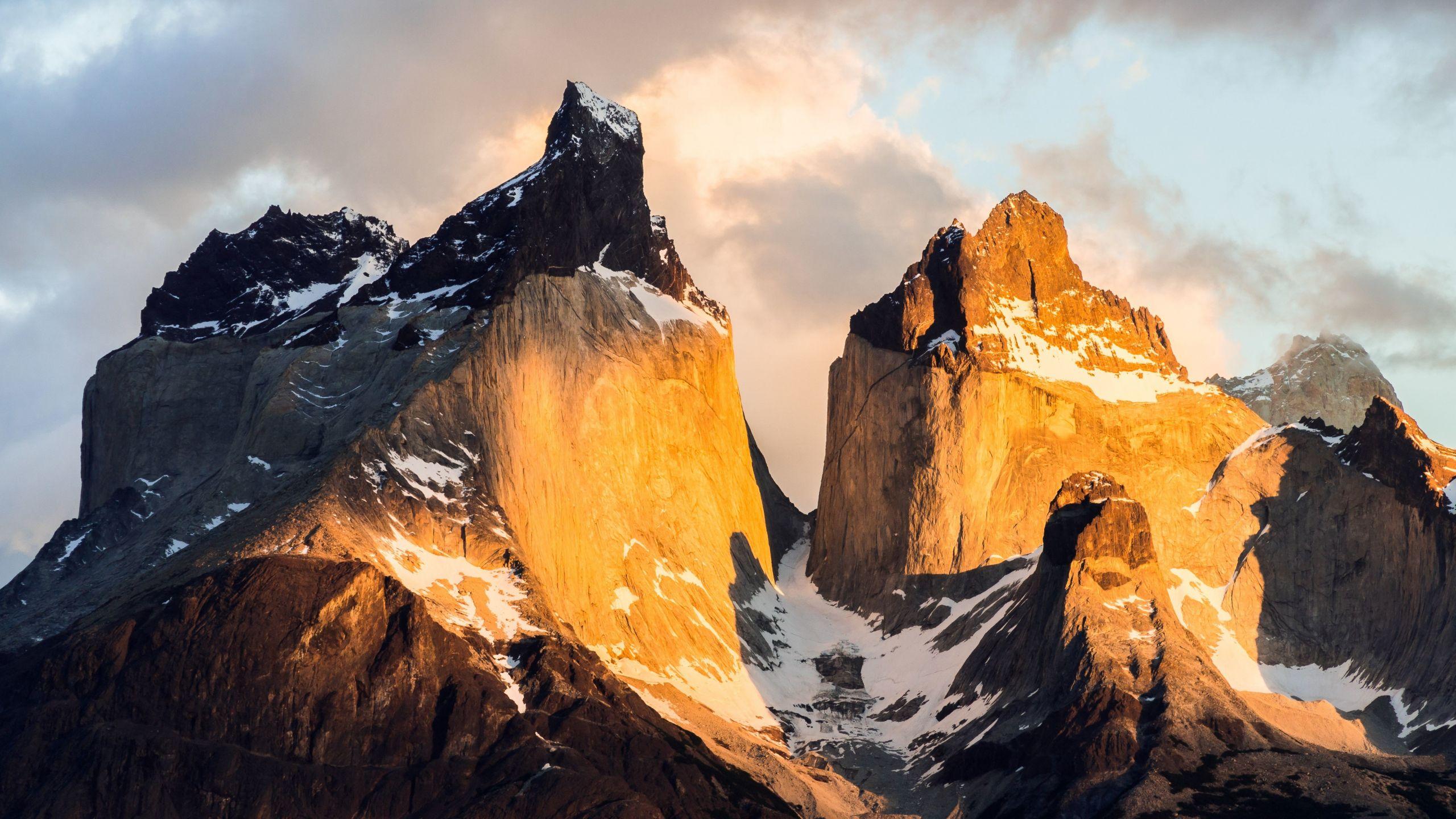 2560x1440 Download 2560x1440 wallpaper golden peak, torres del paine national park, chile, dual wide, widescreen 16: widescreen, 2560x1440 HD image, background, 9137