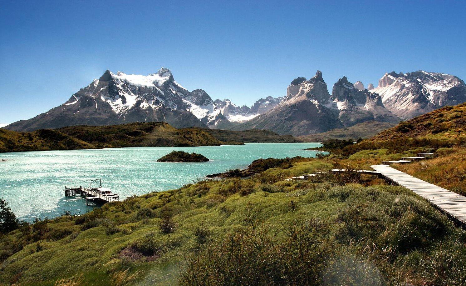 1493x915 Mountain Wallpaper, Torres del Paine National Park, Chile