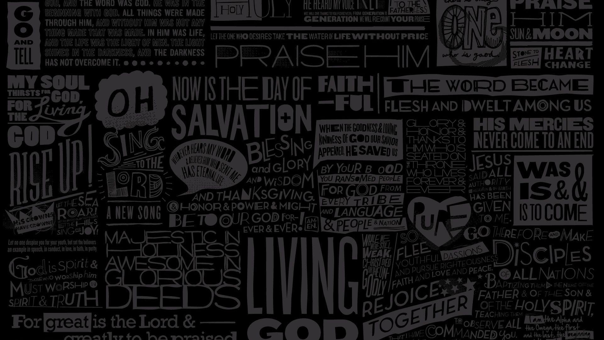 1920x1080 Words Of God HD Black Aesthetic Wallpaper