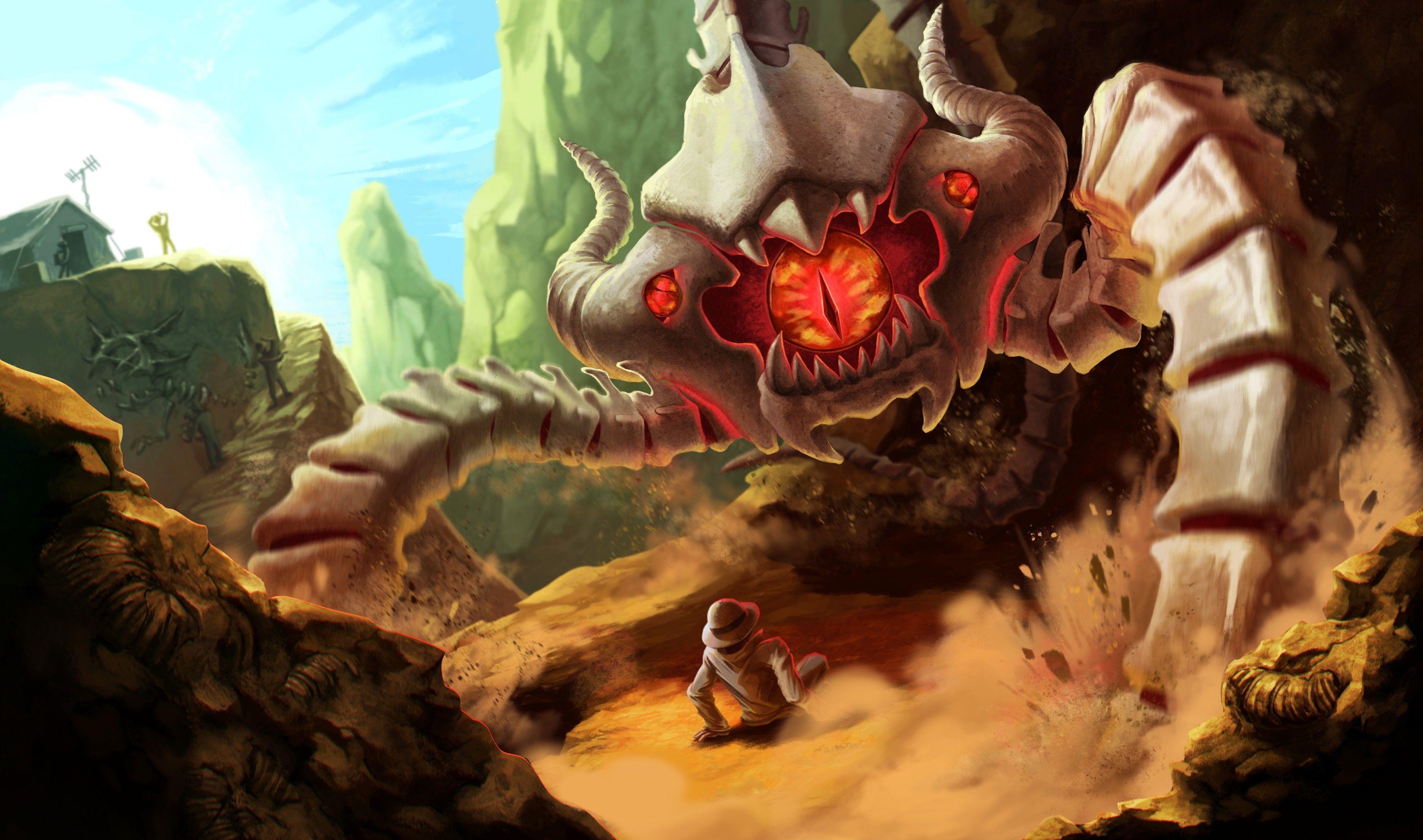 3375x1992 Jurassic Vel'Koz. Wallpaper & Fan Arts. League Of Legends