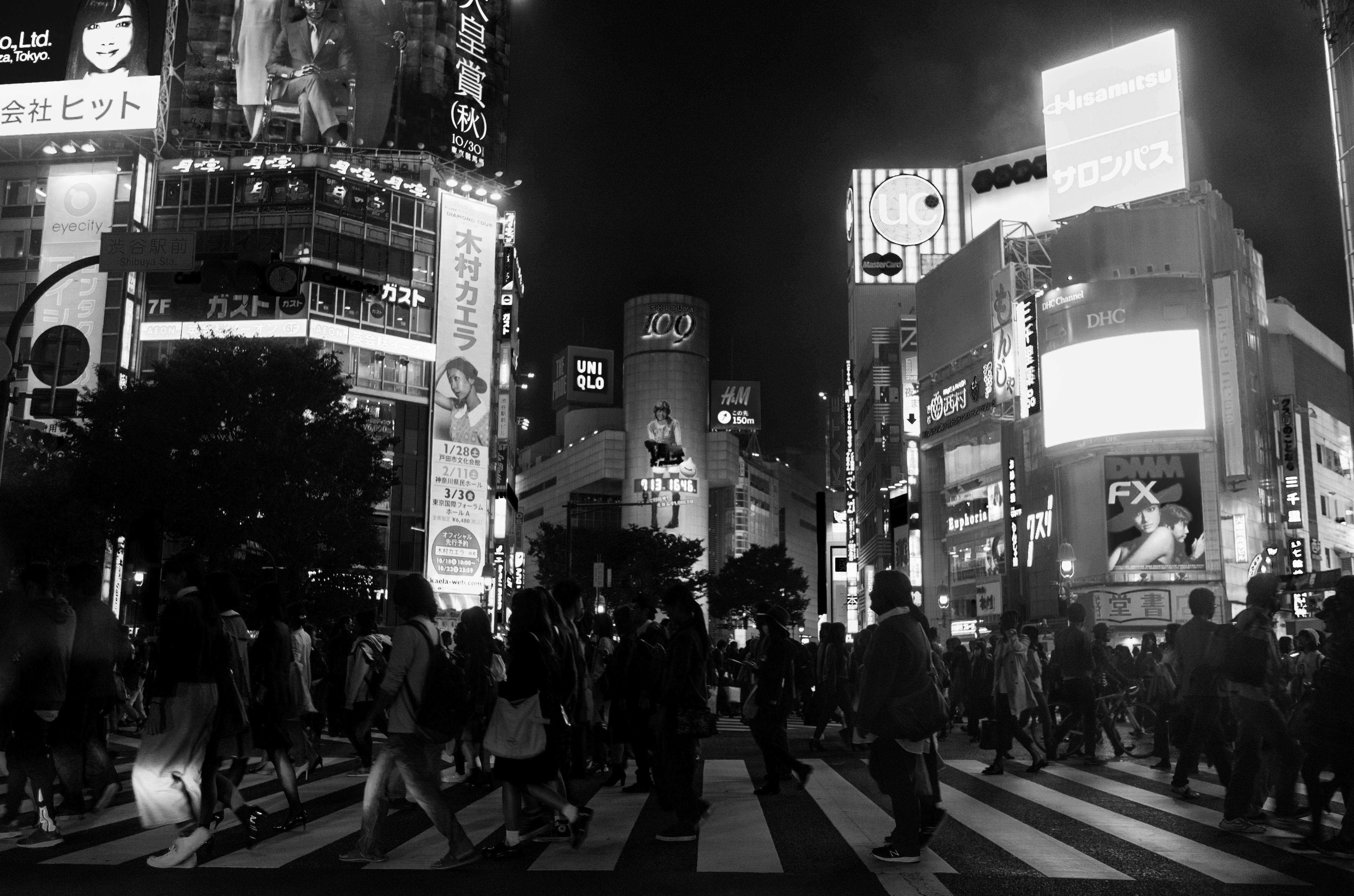 4928x3264 Tokyo Black and White Wallpaper
