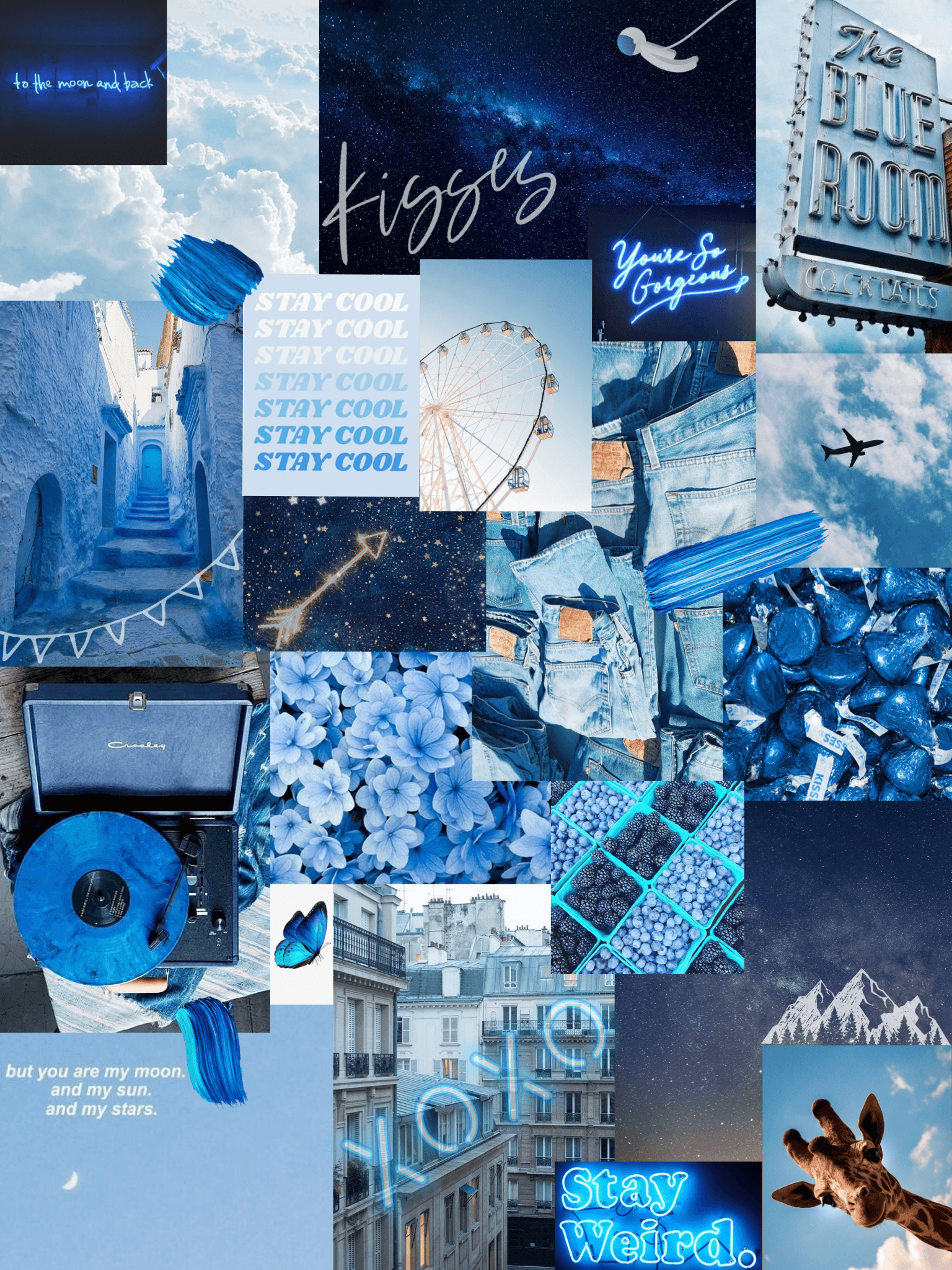 Blue aesthetic wallpaper