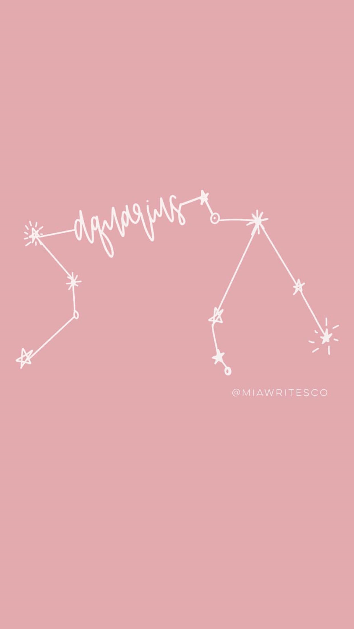 1242x2208 Aquarius Constellation created on Procreate app on IPAD. Procreate app, Aquarius constellation tattoo, Name wallpaper