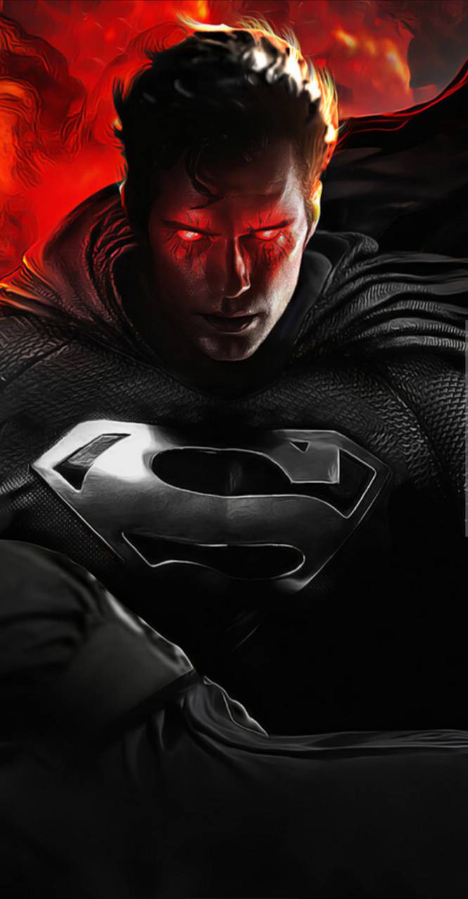 666x1280 Black suit Superman wallpaper