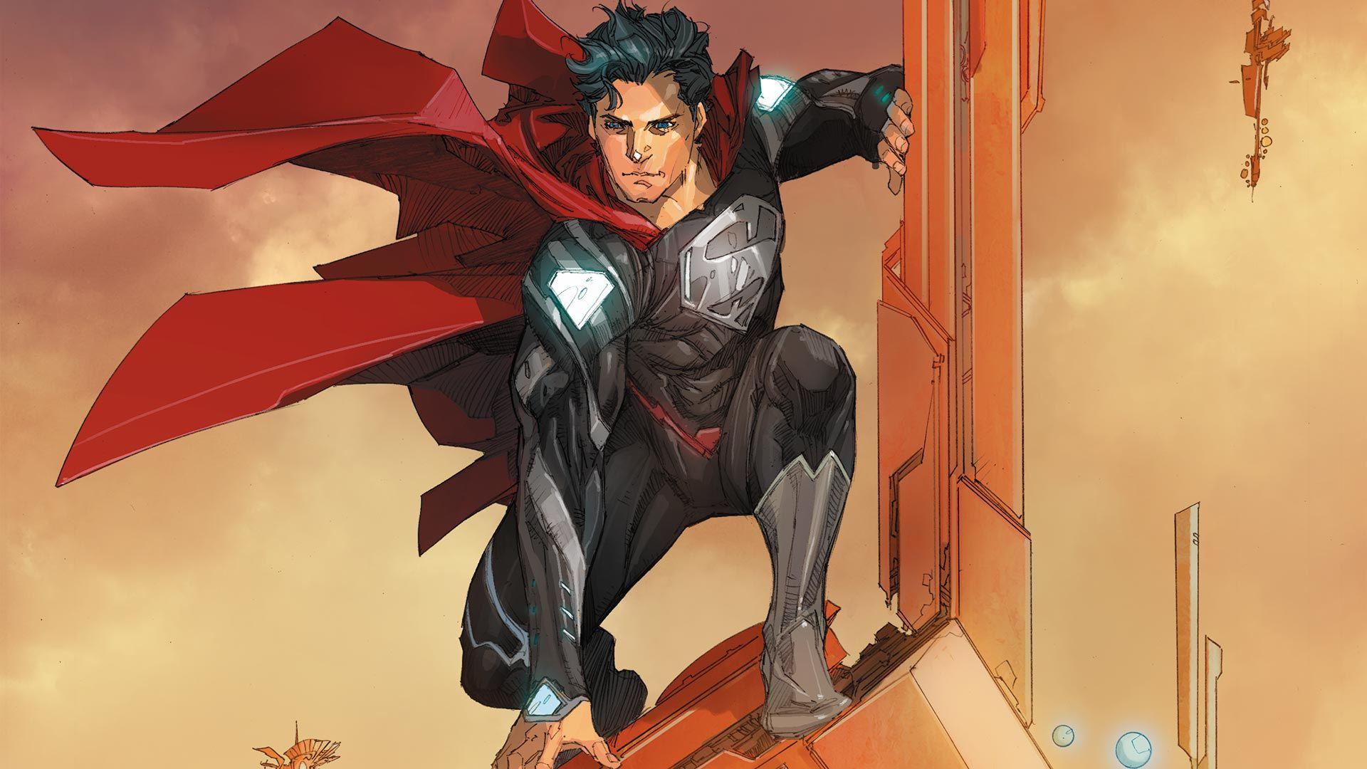 1920x1080 Darkening Skies: Explaining Superman's Black Suit