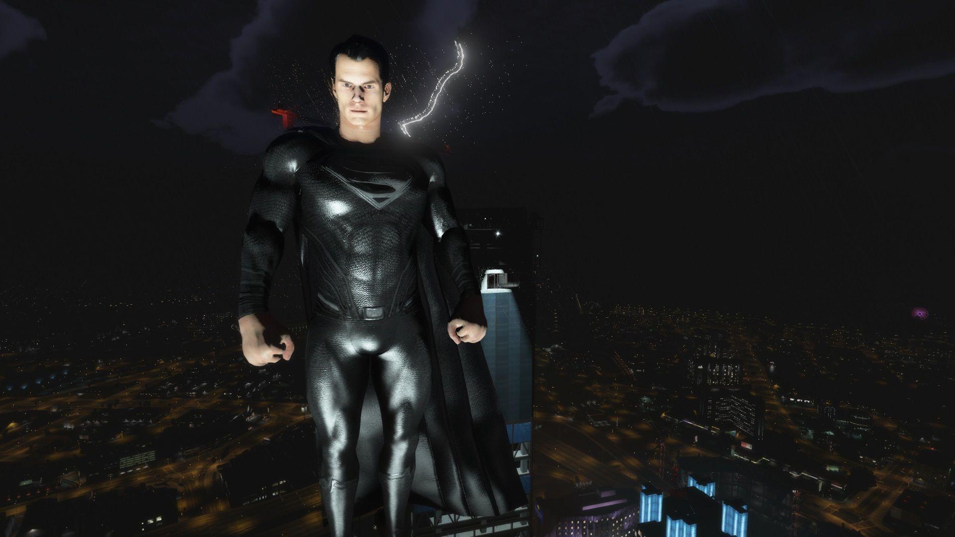 1920x1080 Superman Justice League Black Suit [Add On Ped] 4.0