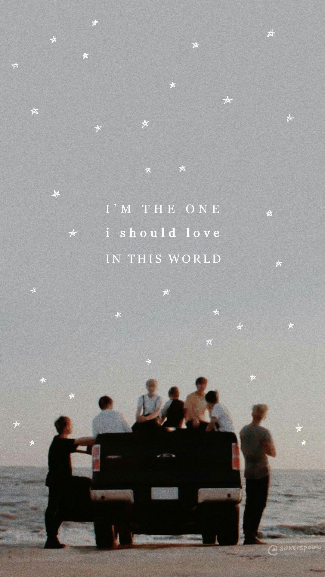 1080x1920 Aesthetic BTS Lyrics Wallpaper .