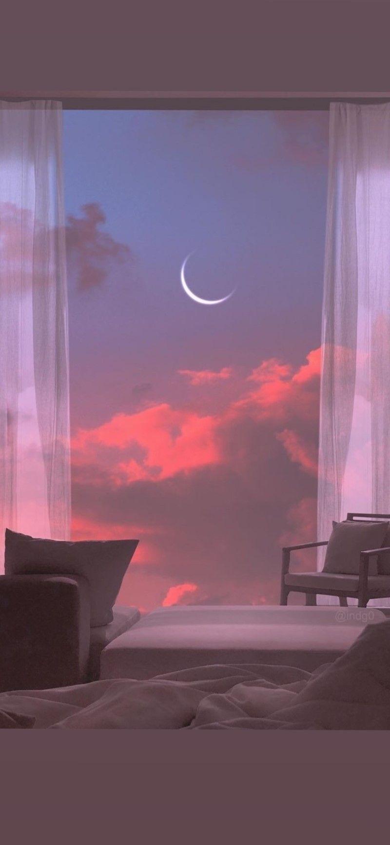 800x1732 Aesthetic House Wallpaper