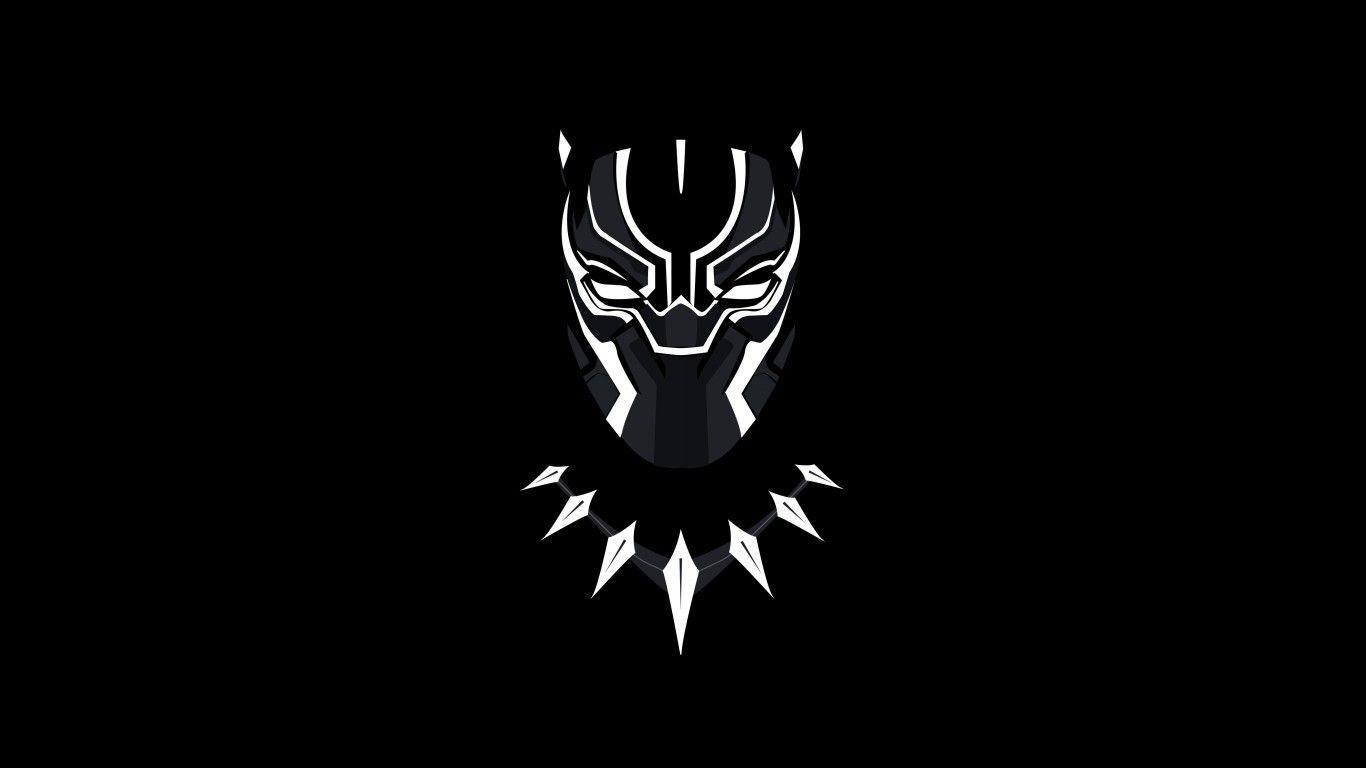 1366x768 Download 1366x768 Black Panther, Minimalism Wallpaper for Laptop, Notebook