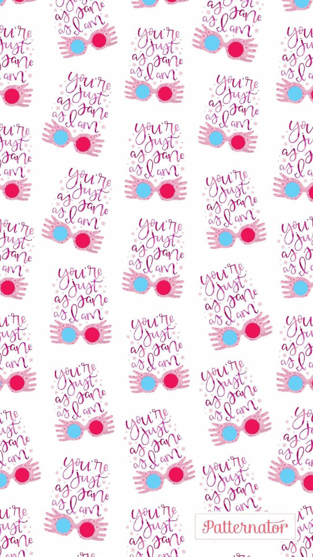 1080x1920 Harry Potter Pattern Wallpaper