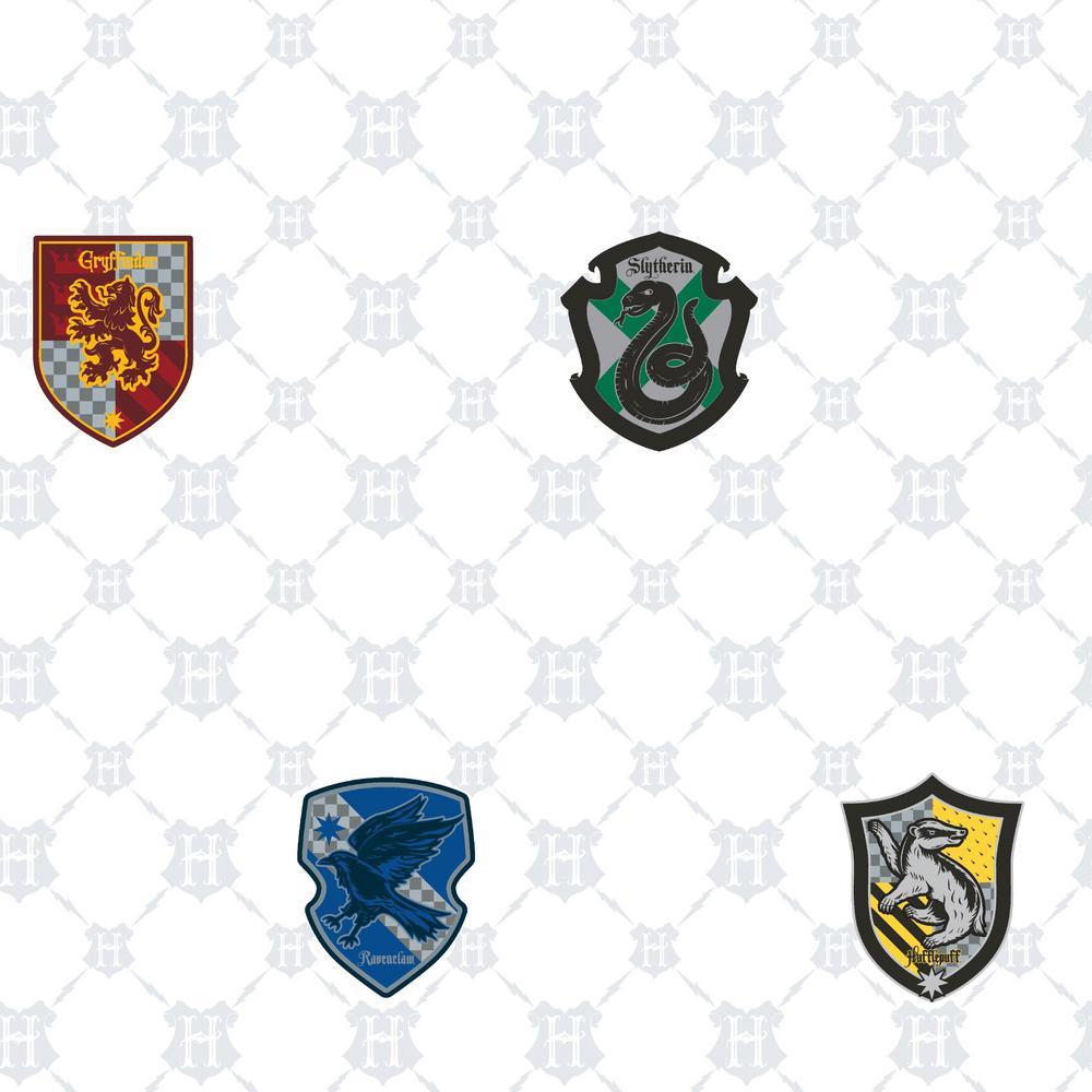 1000x1000 RoomMates Harry Potter House Crest Peel and Stick Wallpaper (Covers 28.29 sq. ft.)-RMK11262RL Home Depot