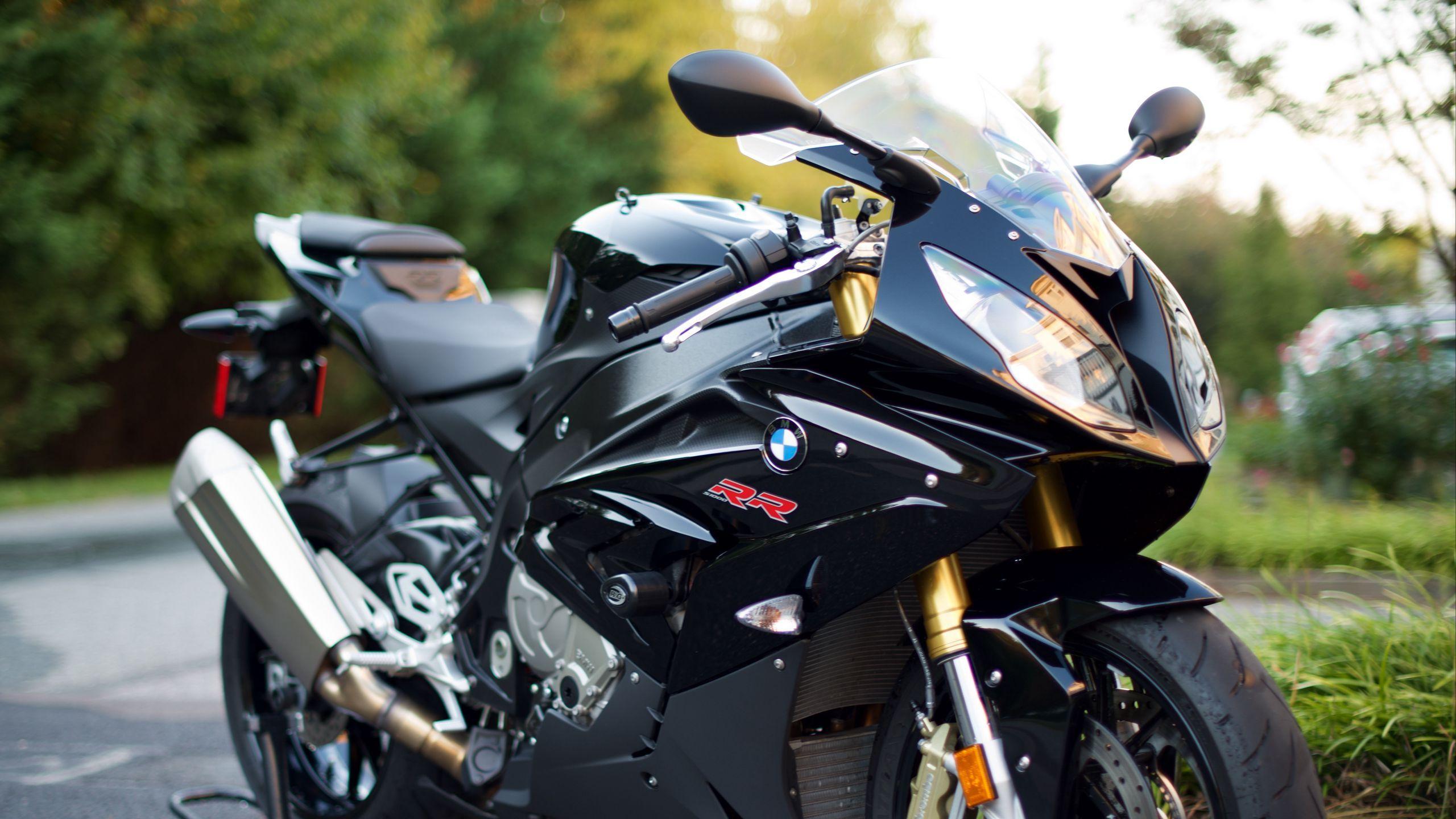 2560x1440 Download wallpaper 2560x1440 bmw s1000rr, bmw, bike, sports, motorcycle, black widescreen 16:9 HD background