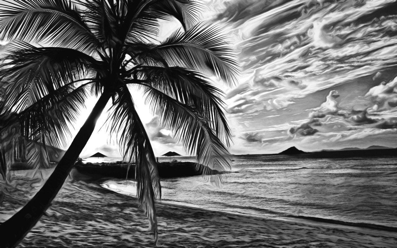 Beach Black and White Wallpapers - Top Free Beach Black and White