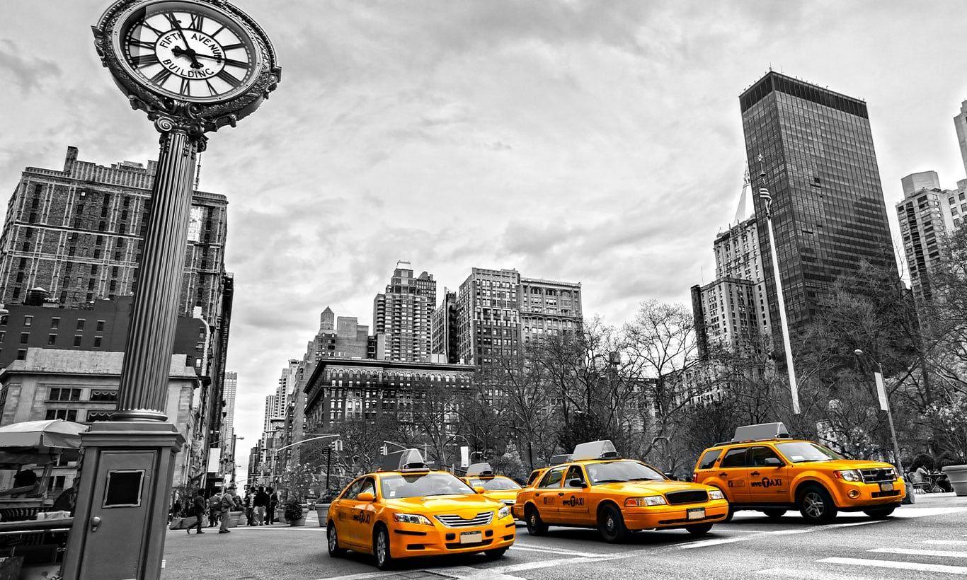 Mehr 5 x 2,1 Vinyl Taxi New York Times Street Fotografie Studio Hintergrund