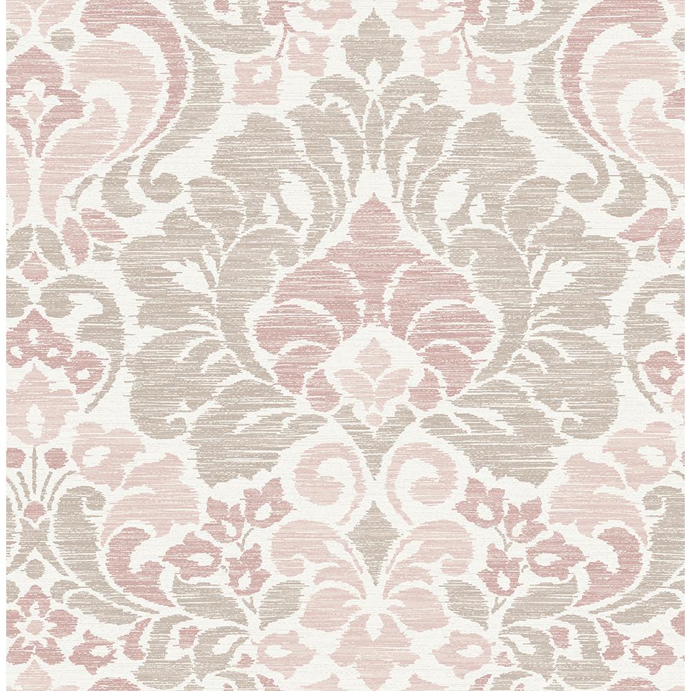 1000x1000 A Street Prints Garden Of Eden Pink Damask Strippable Wallpaper (Covers 56.4 Sq. Ft.) 2793 24734 Home Depot
