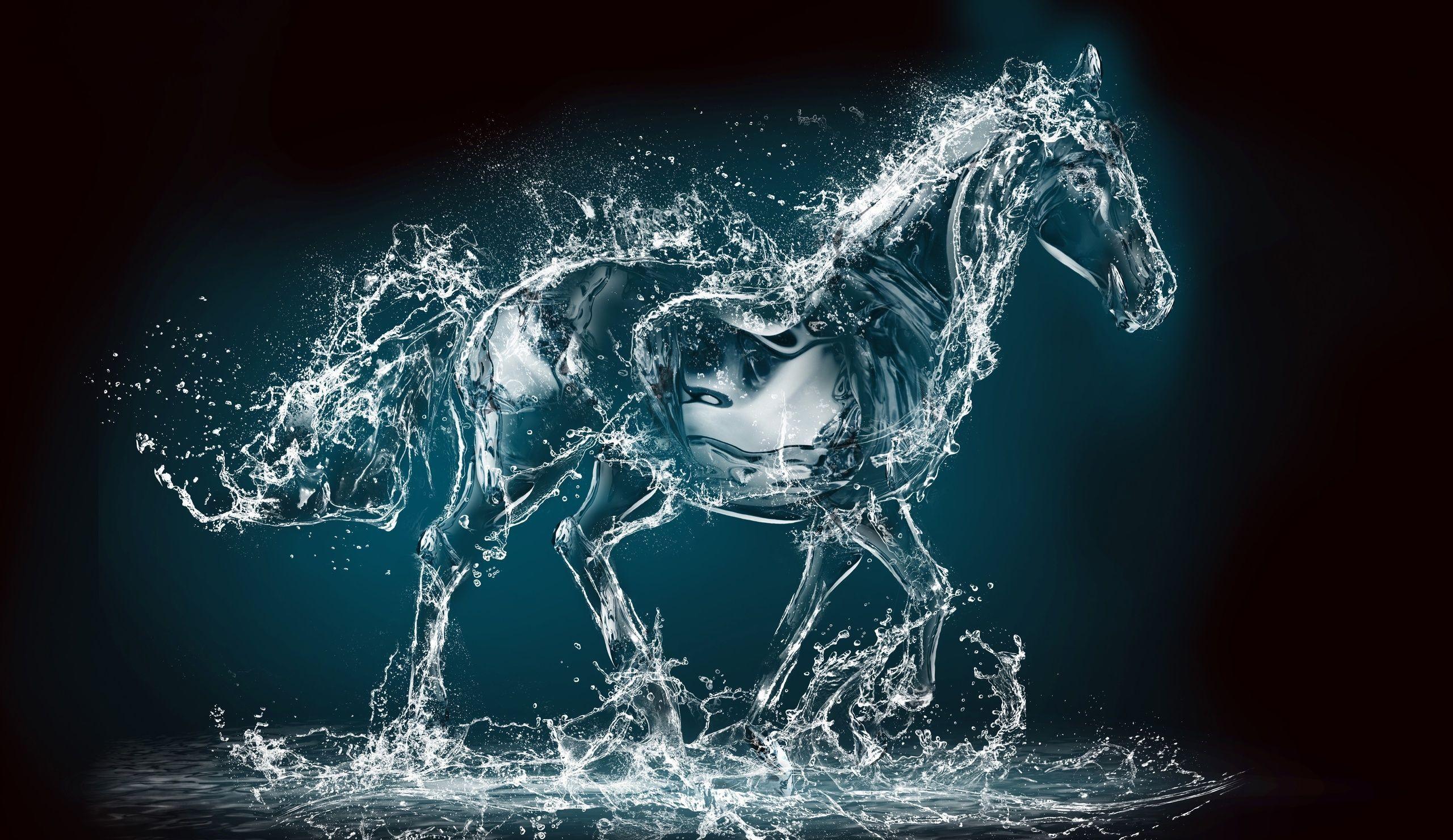 2560x1480 Abstract Horse Wallpaper .