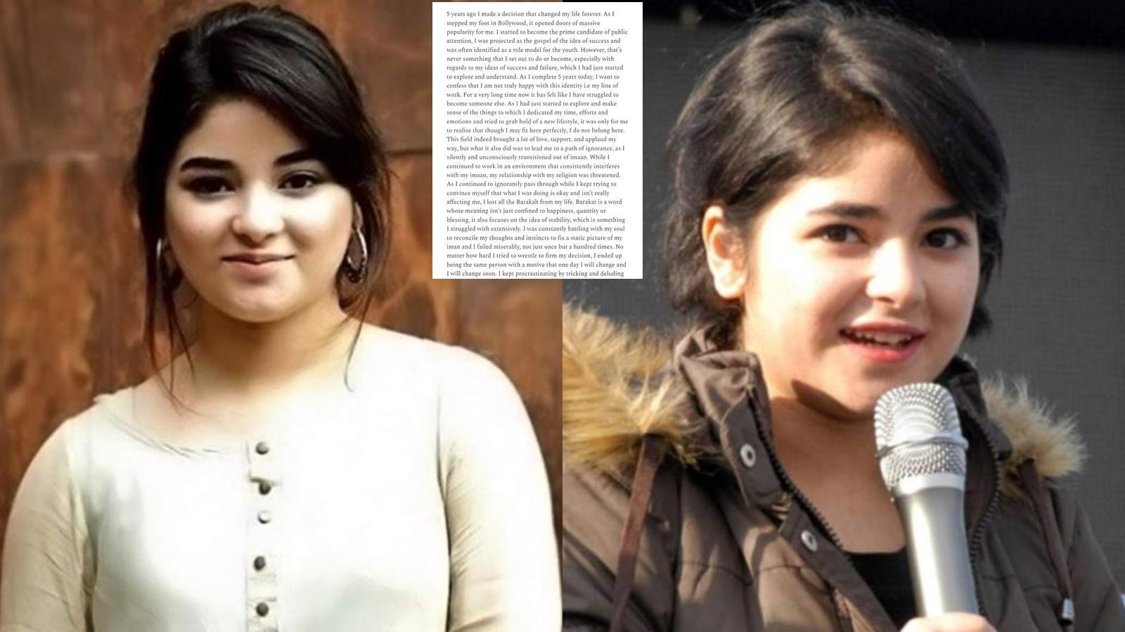 1600x900 Actor Zaira Wasim reaffirms quitting, divides Twitterati. Hindi Movie News of India
