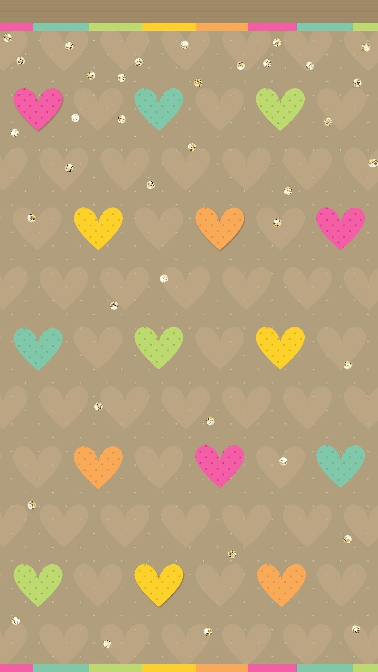 1242x2208 Cute Hearts wallpaper wallpaper Collections