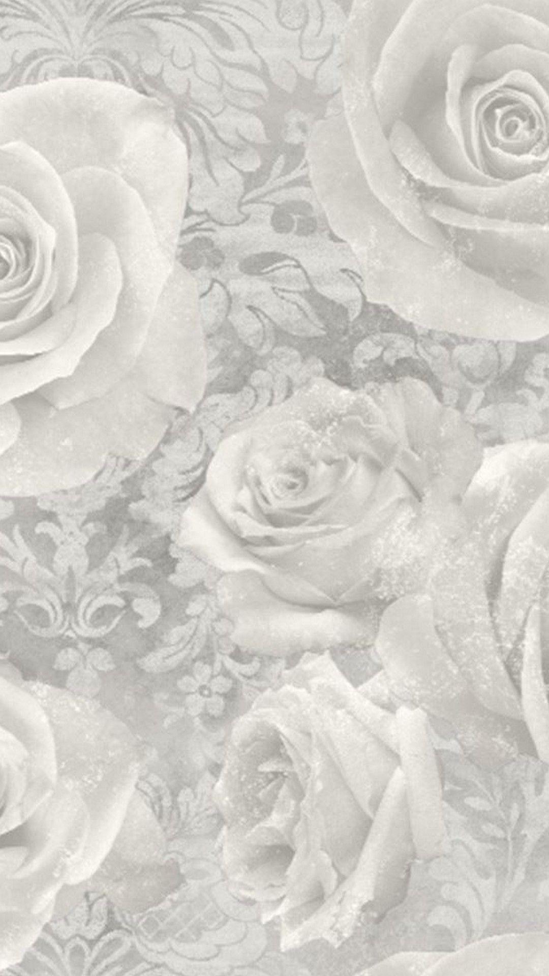 1080x1920 White Rose iPhone Wallpaper